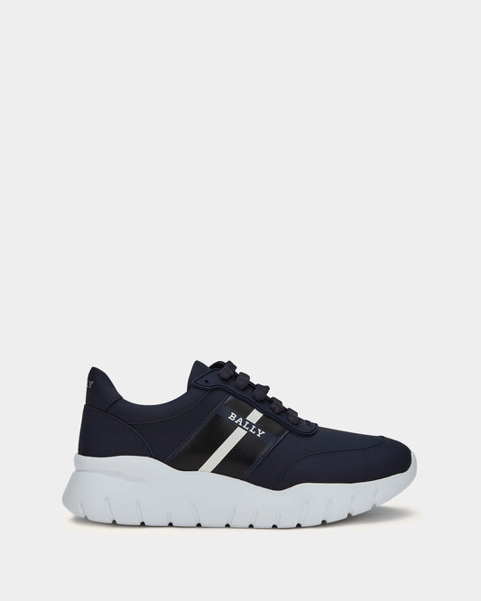 Sneaker in Blue Leather