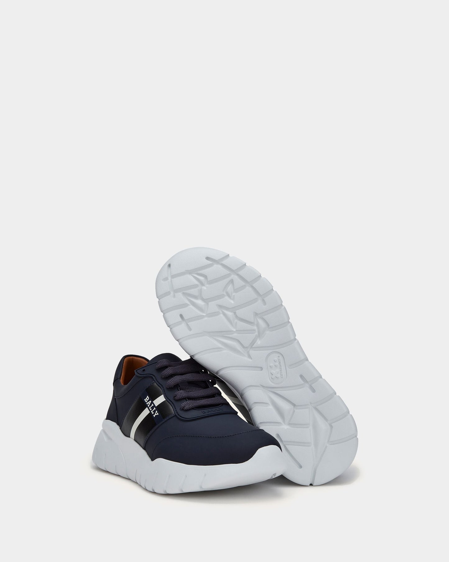 Sneaker in Blue Leather
