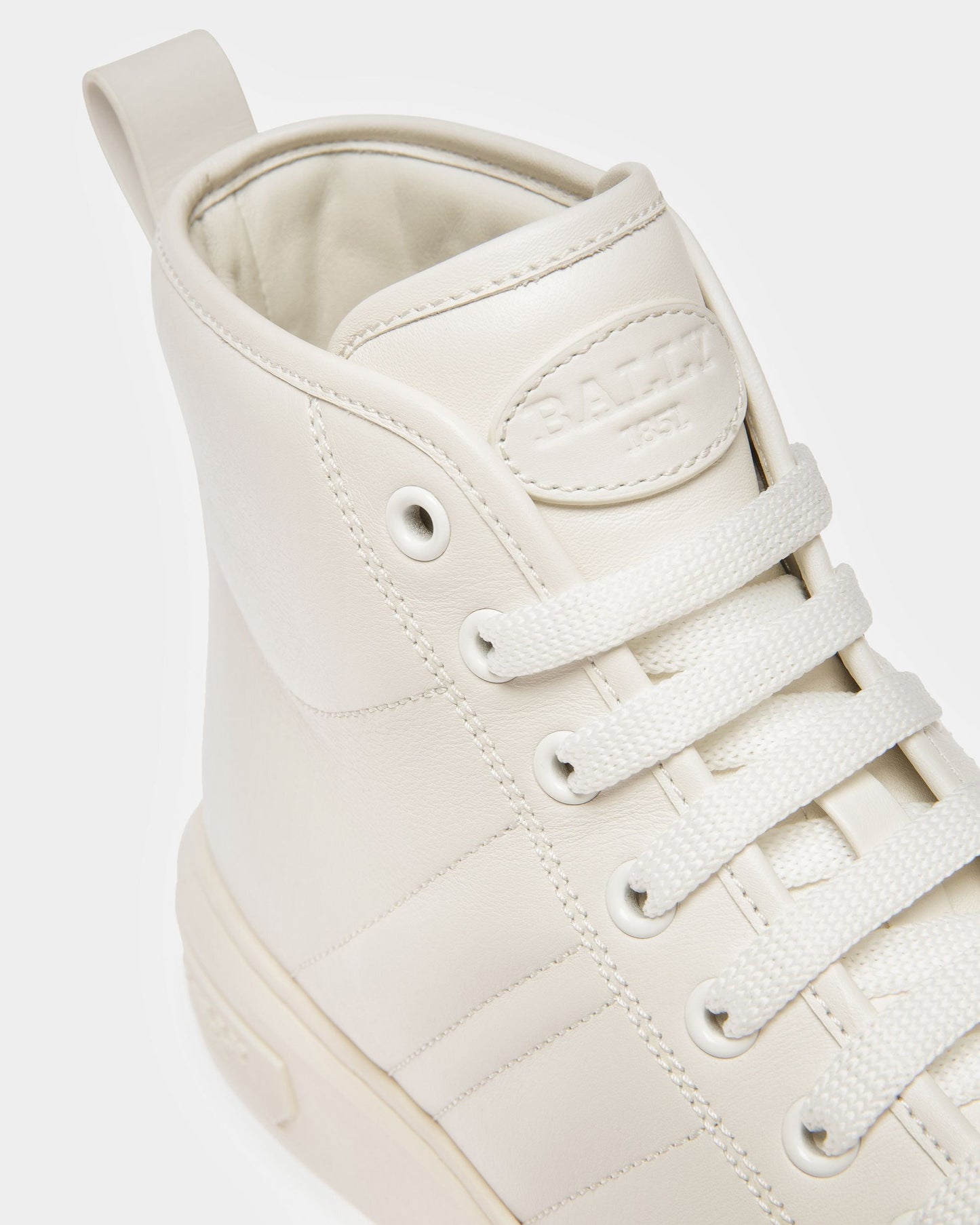 Maren Leather Sneakers In White