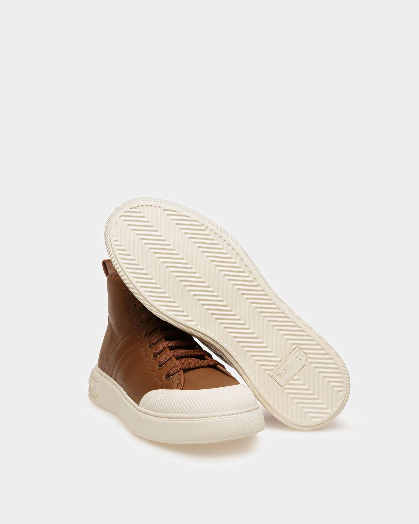Maren Leather Sneakers In Brown