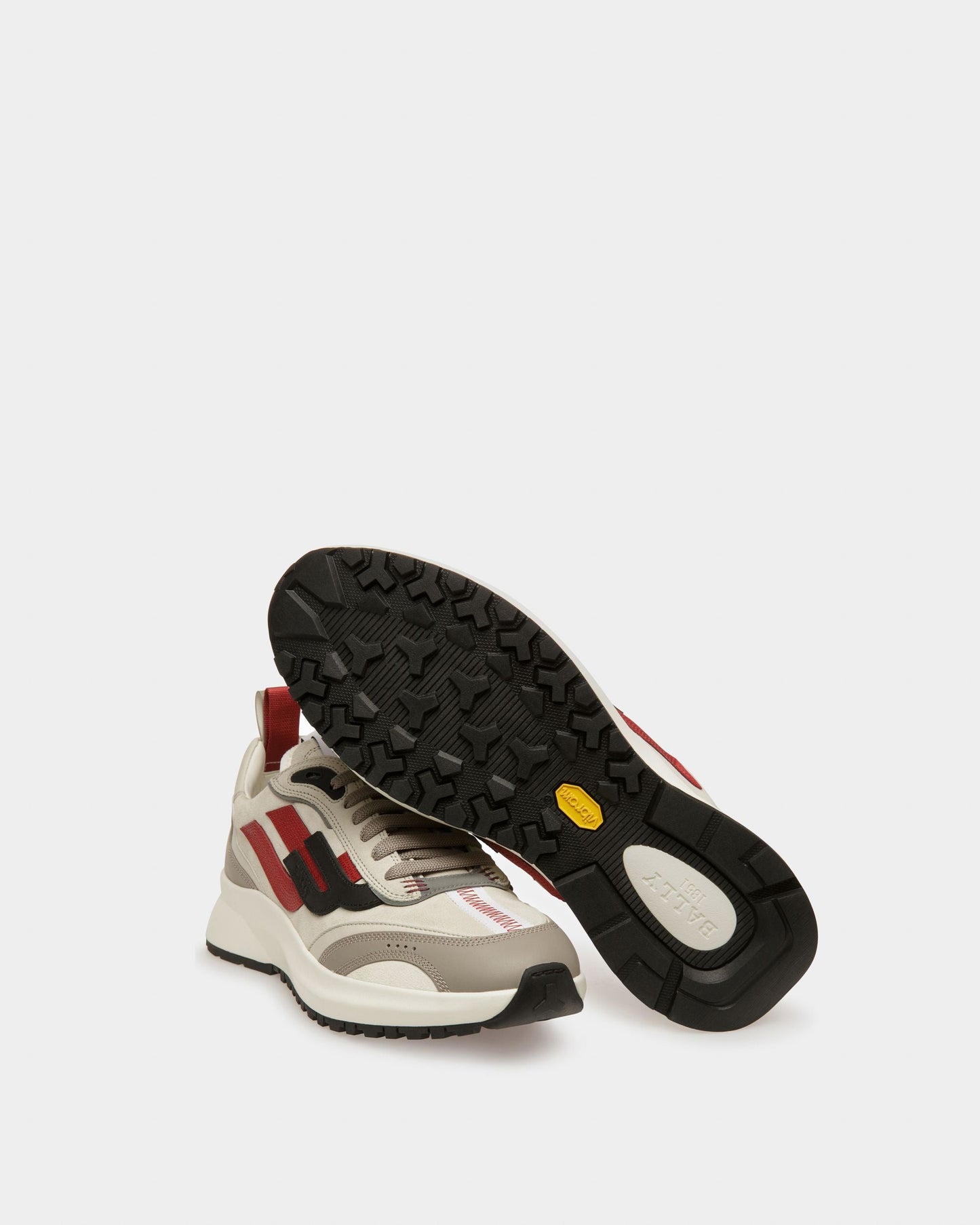 Darky Leather Sneakers In Grey