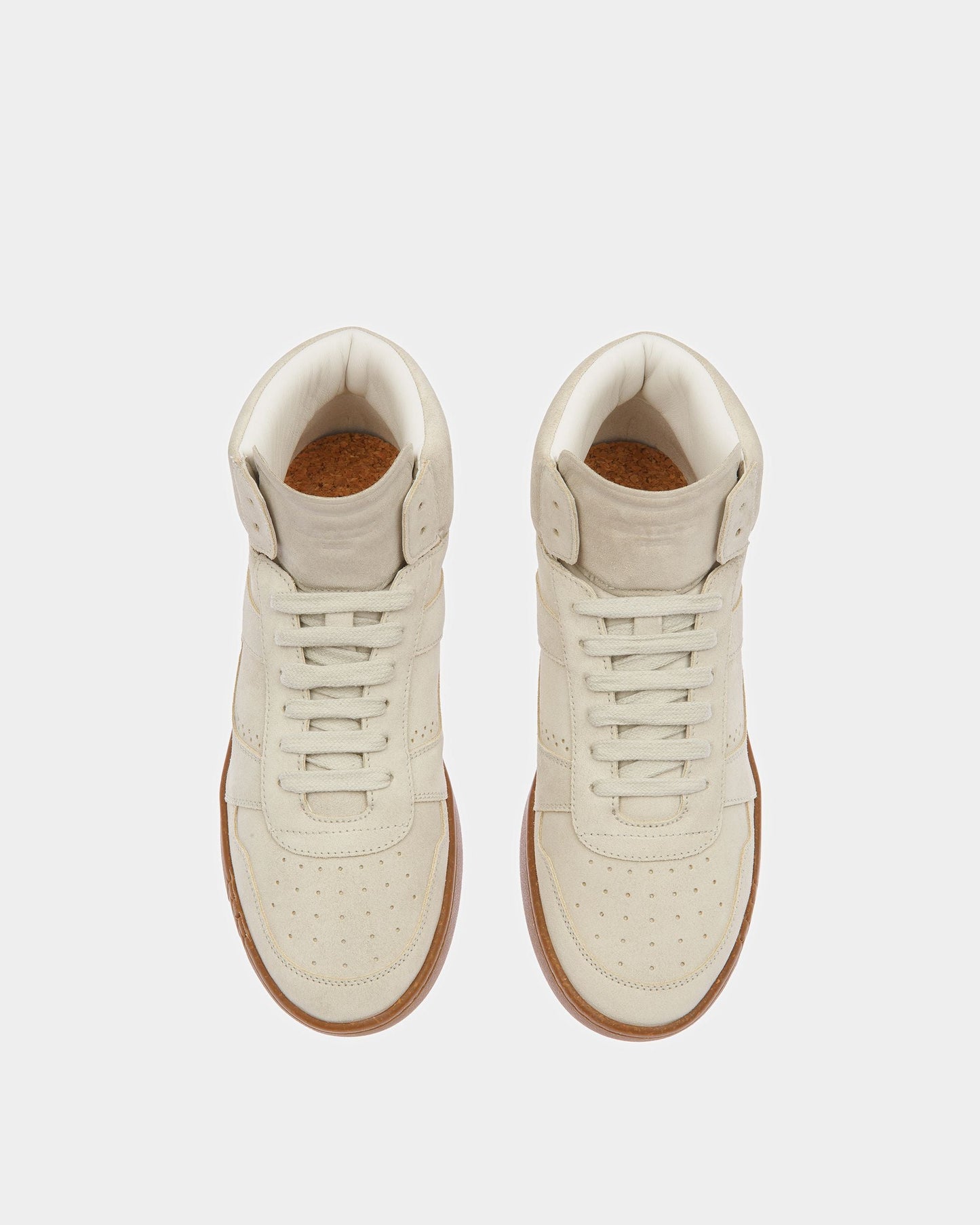 Wiggles Leather Sneakers In Dusty White