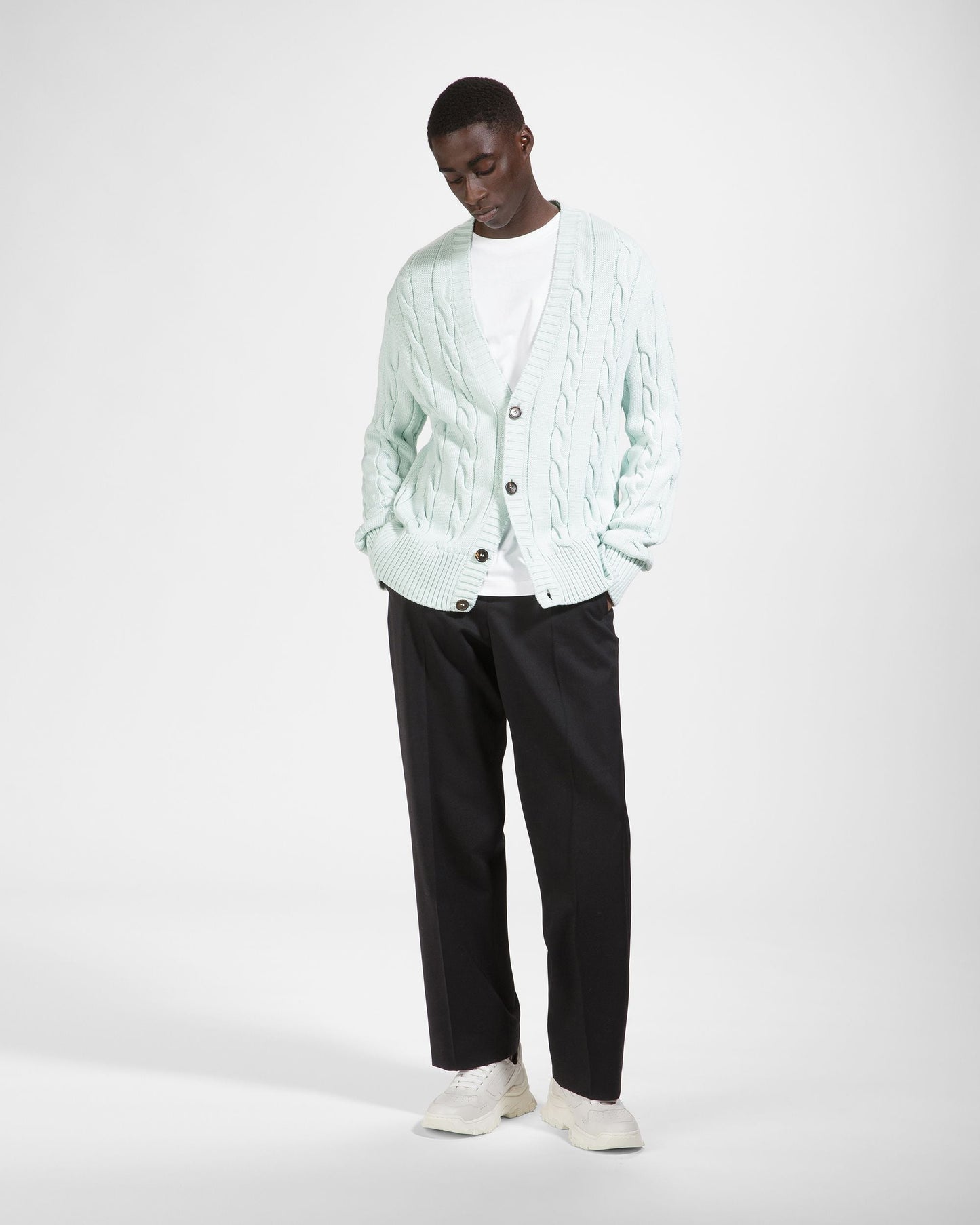 Holden Leather Sneakers In White