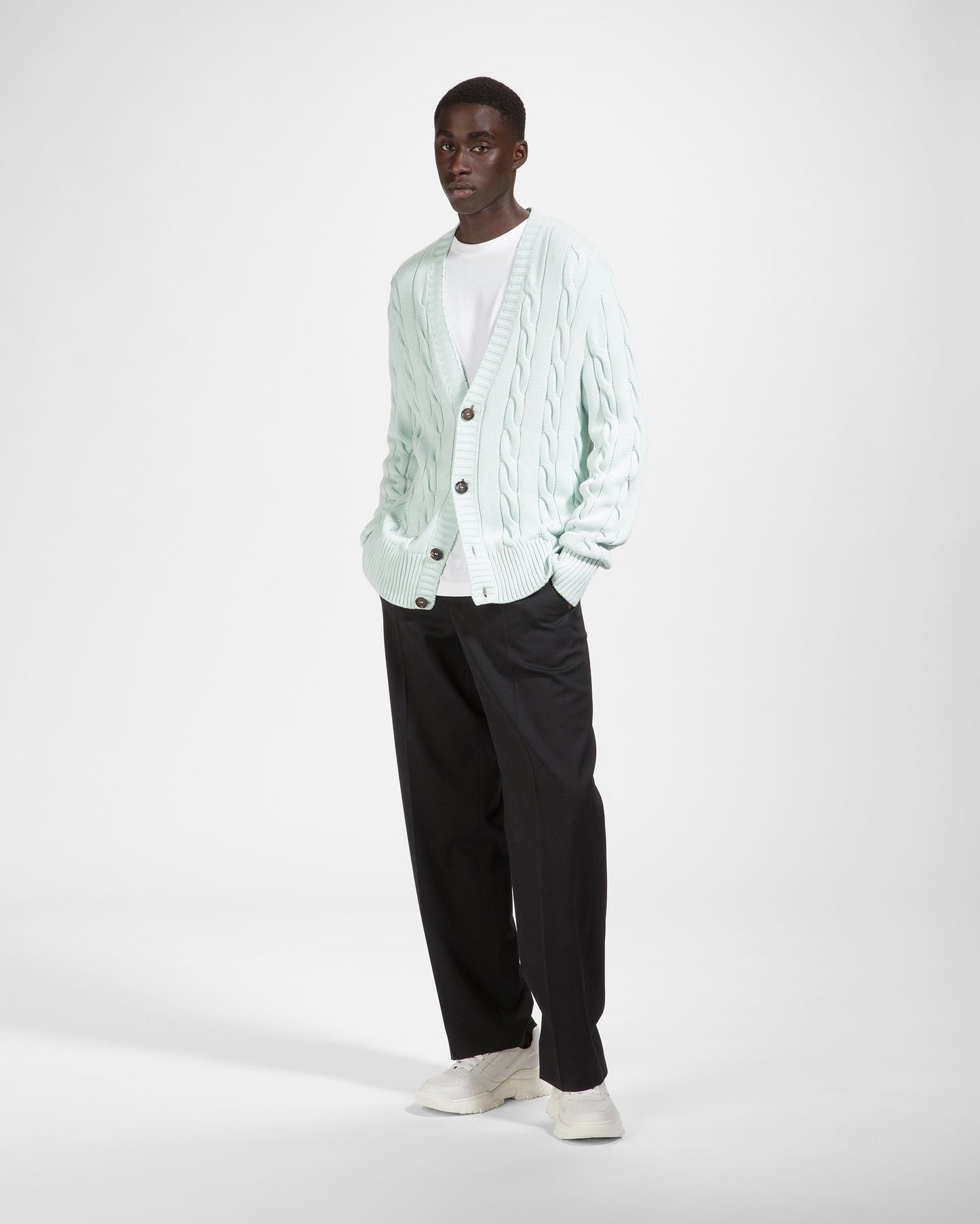 Holden Leather Sneakers In White