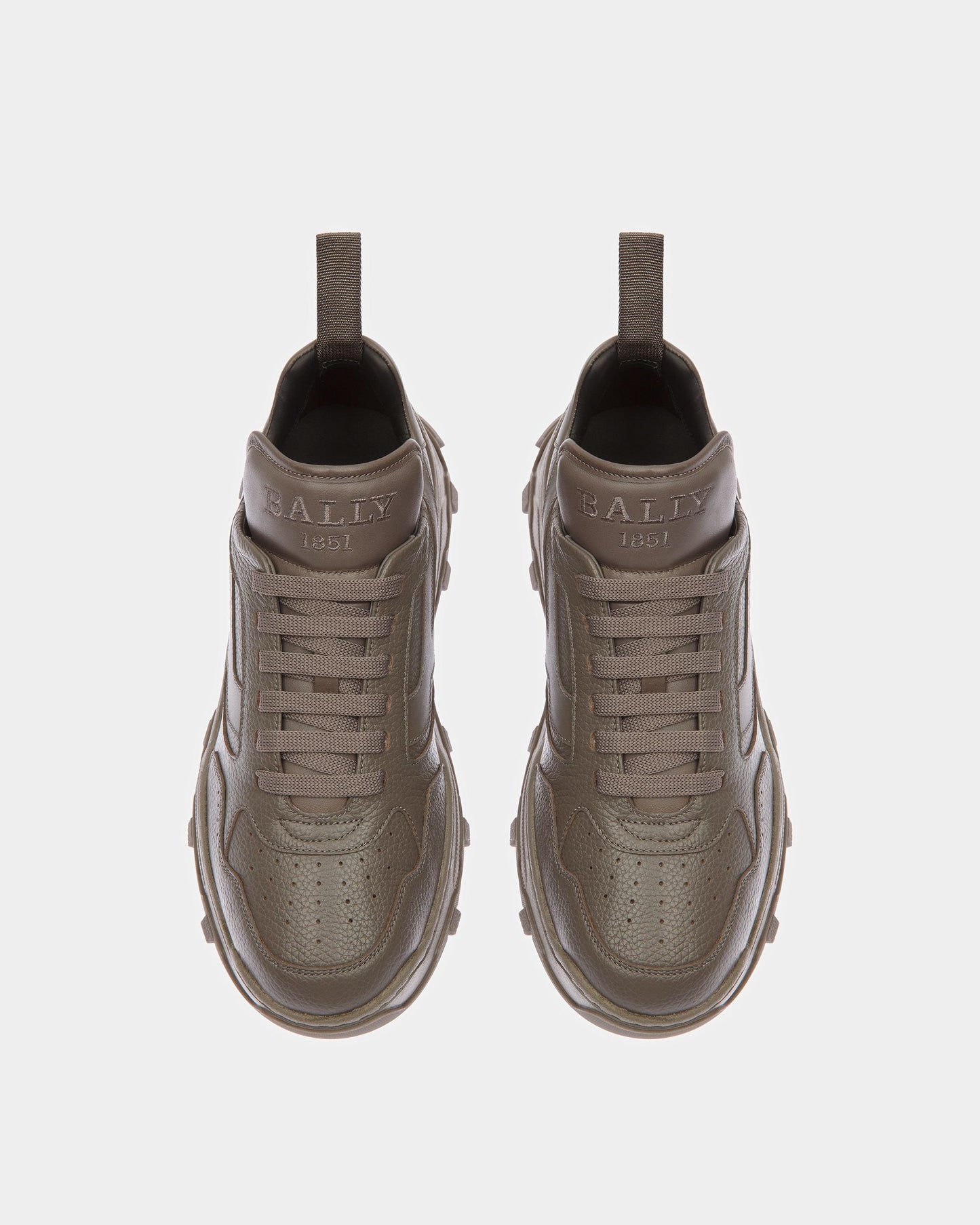 Holden Leather Sneakers In Dark Mineral