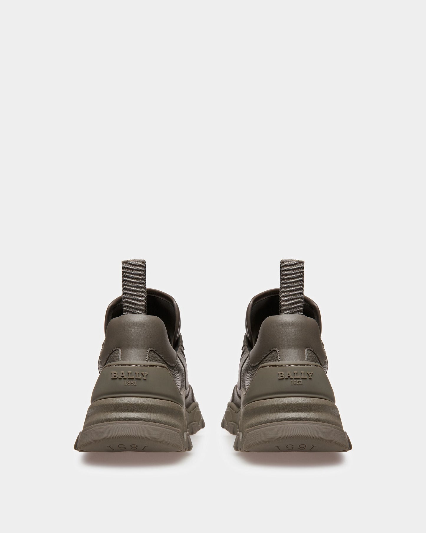 Holden Leather Sneakers In Dark Mineral