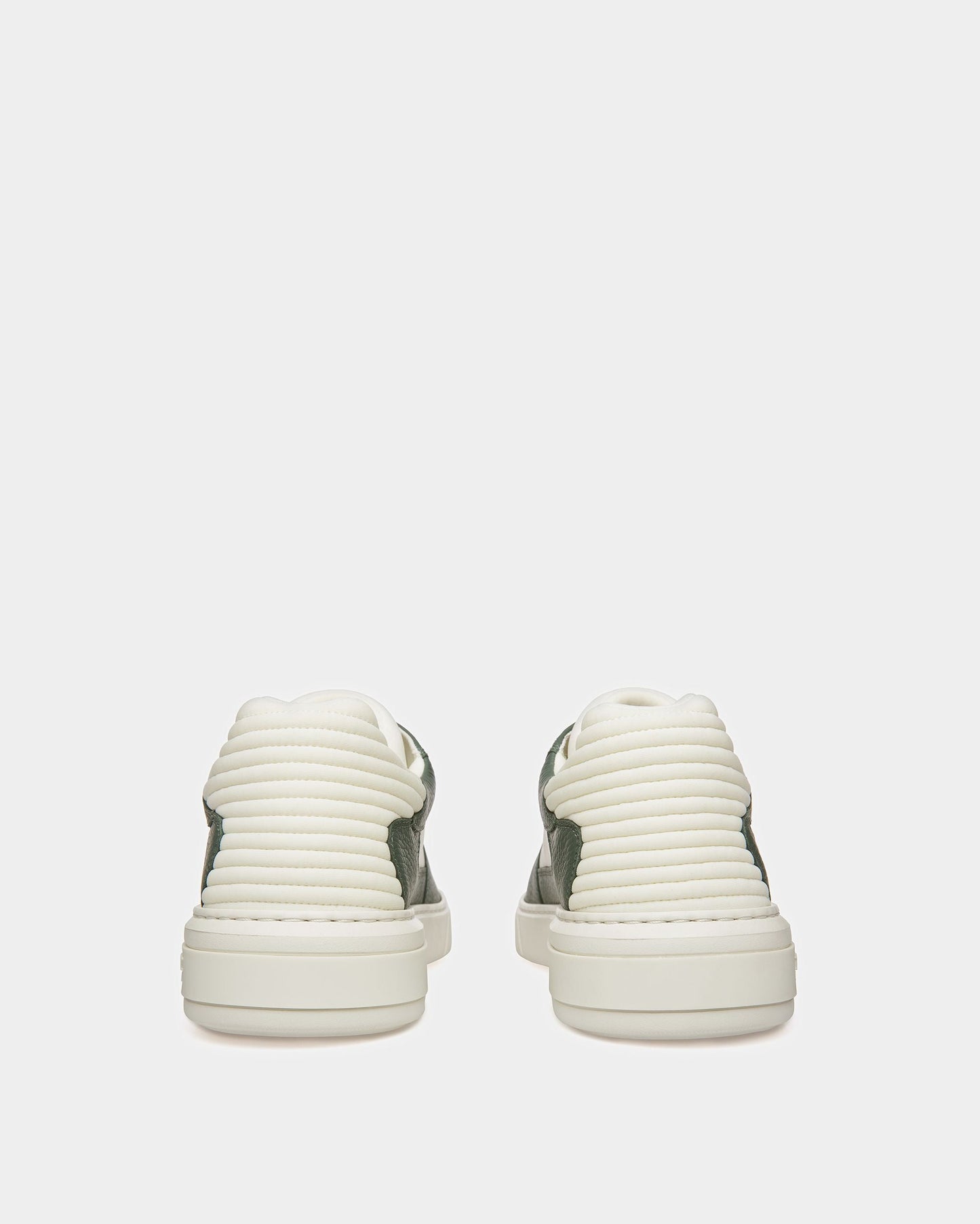 Mark Leather And Fabric Sneakers In Sage And White