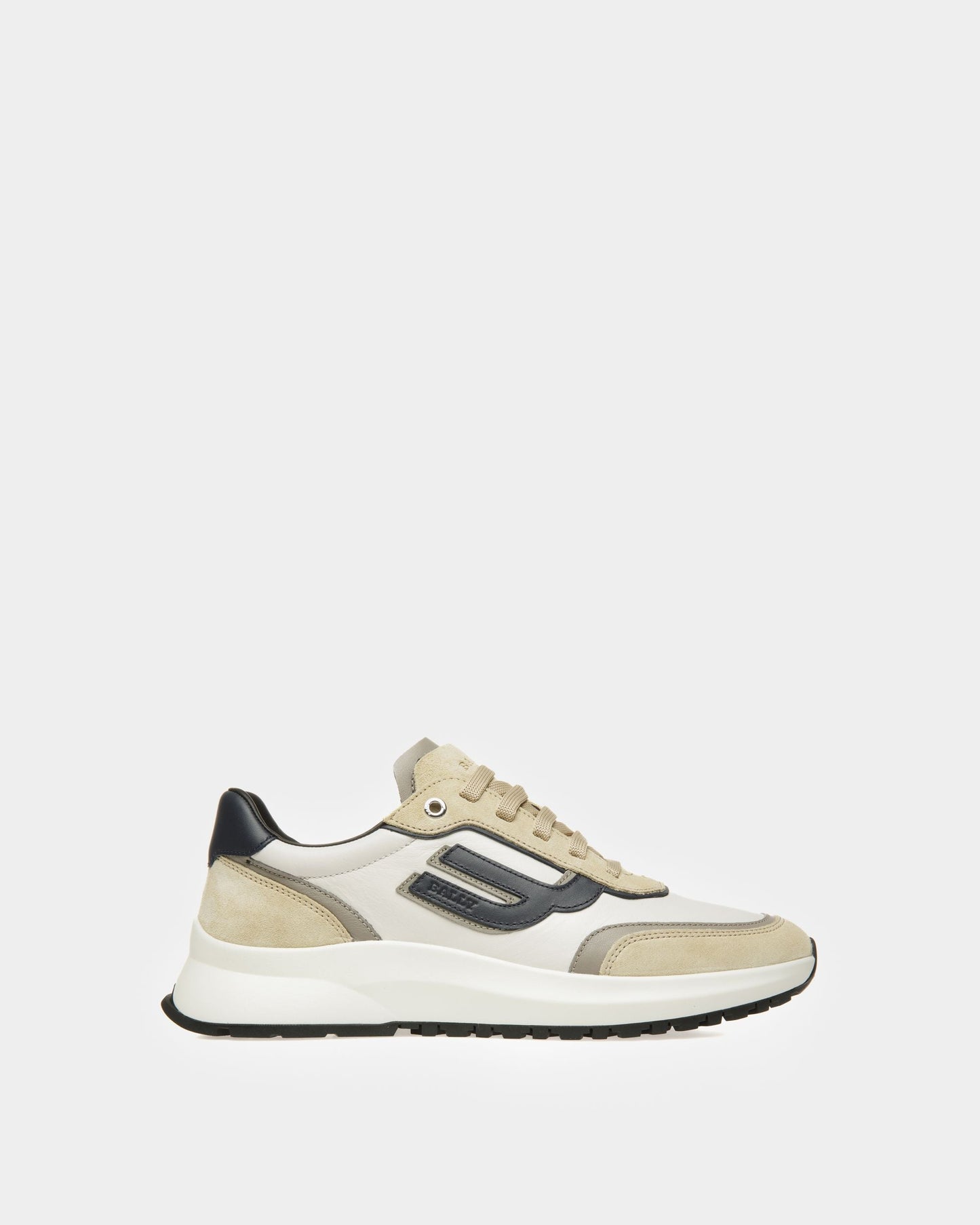 Demmy Leather Sneakers In Beige