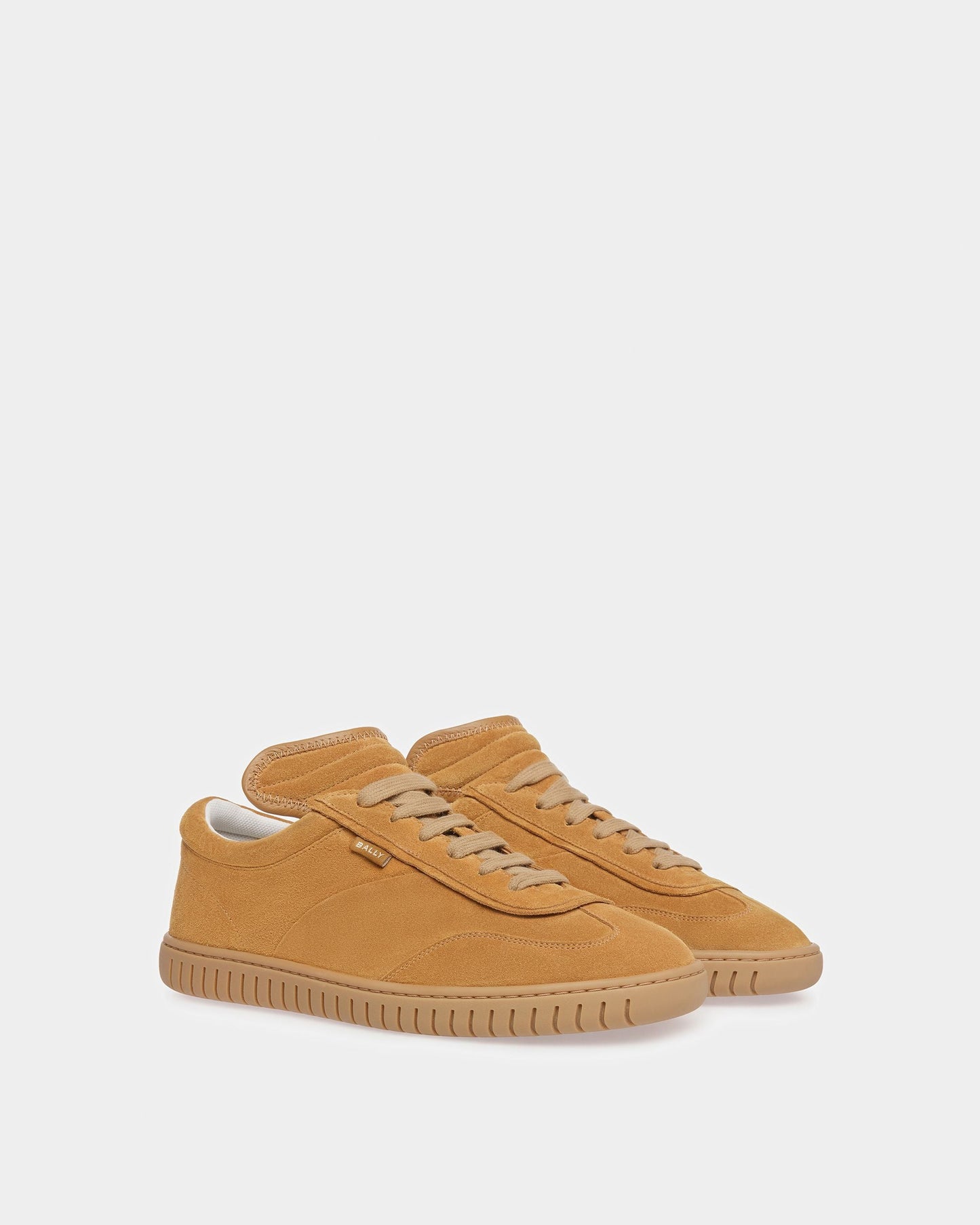 Parrel | Men's Sneakers | Desert And Amber Leather | Bally | Still Life 3/4 Front