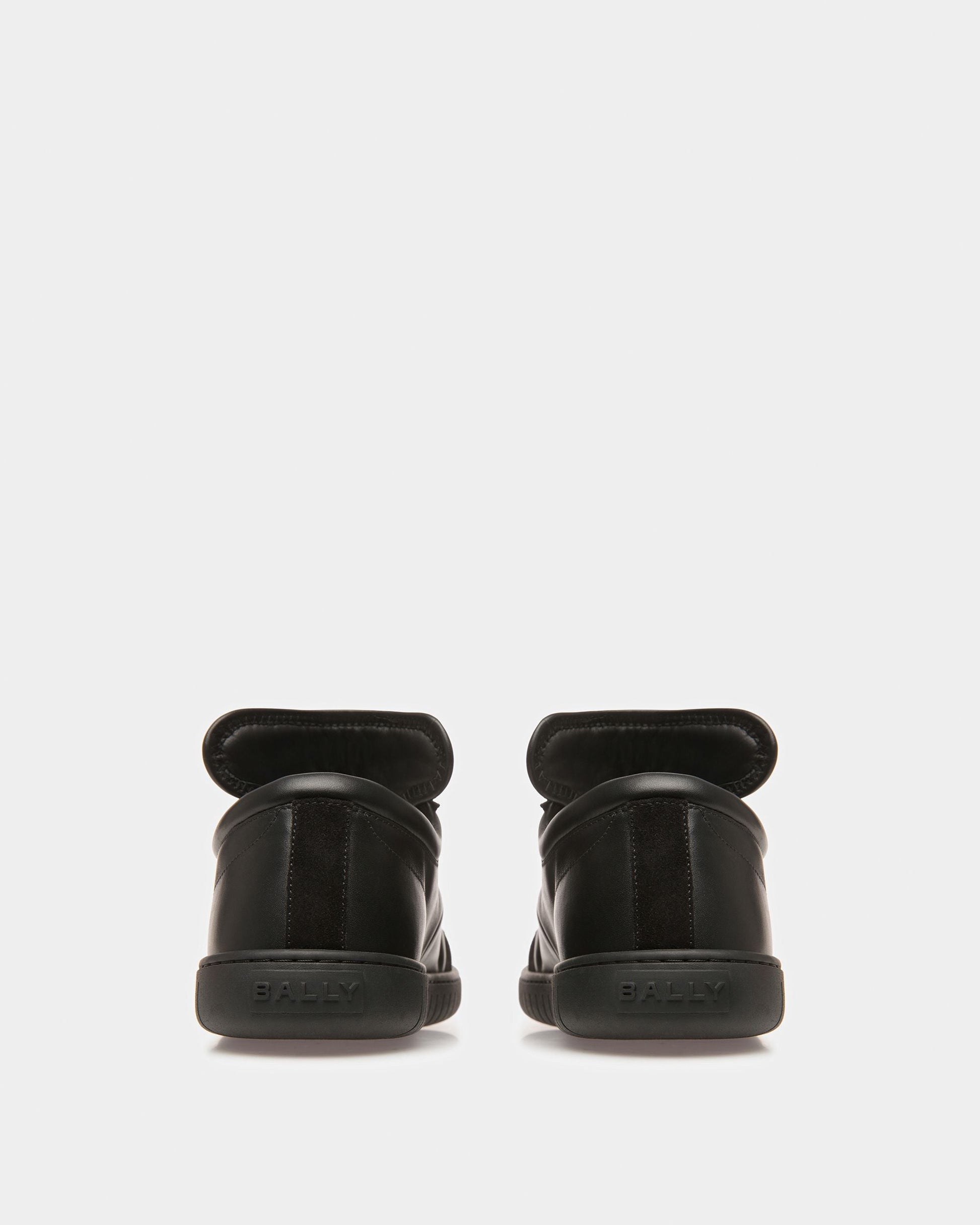 Parrel | Men's Sneakers | Black Leather | Bally | Still Life 3/4 Back