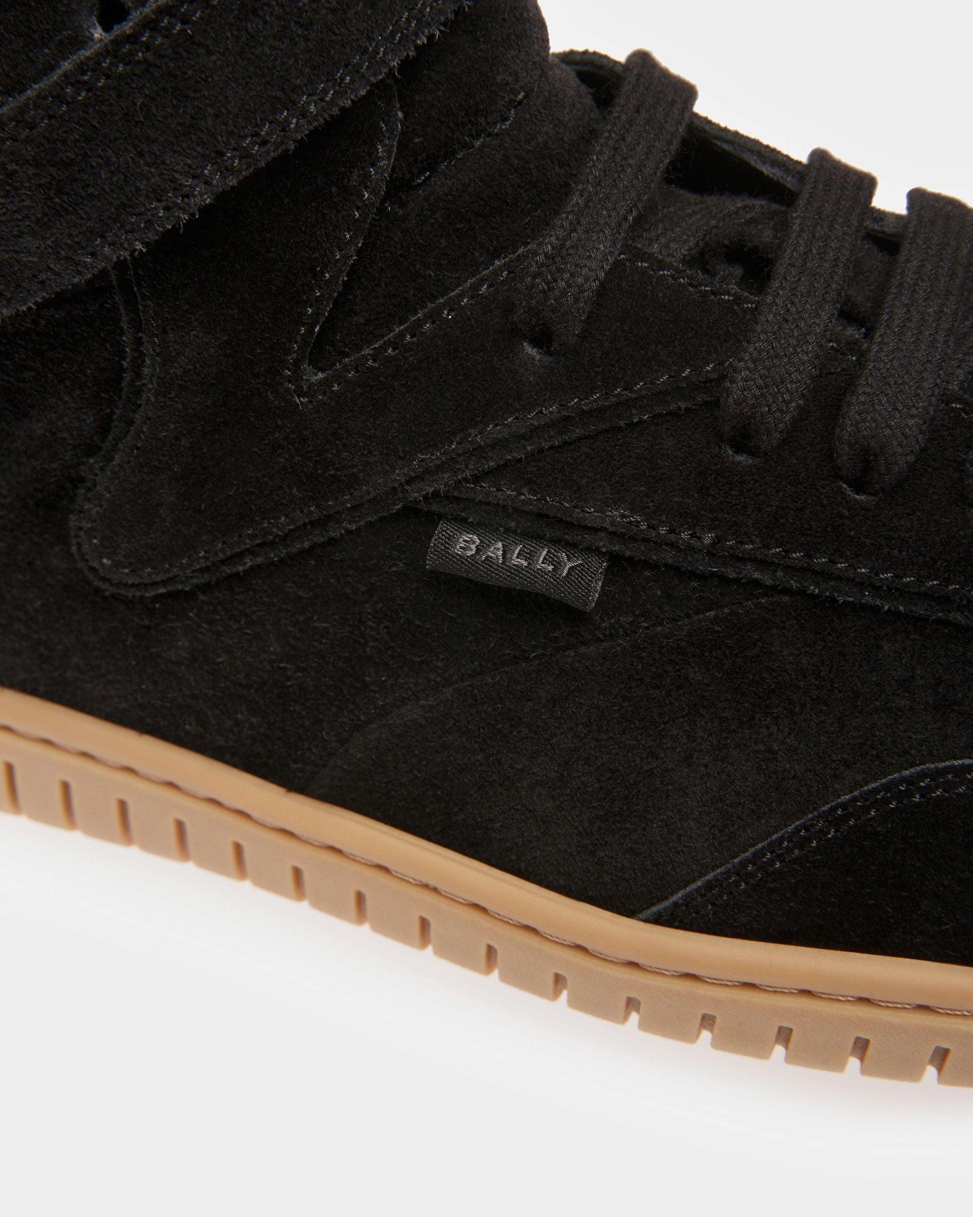 Parrel Mid | Men's Sneakers | Black And Amber Leather | Bally | Still Life Detail