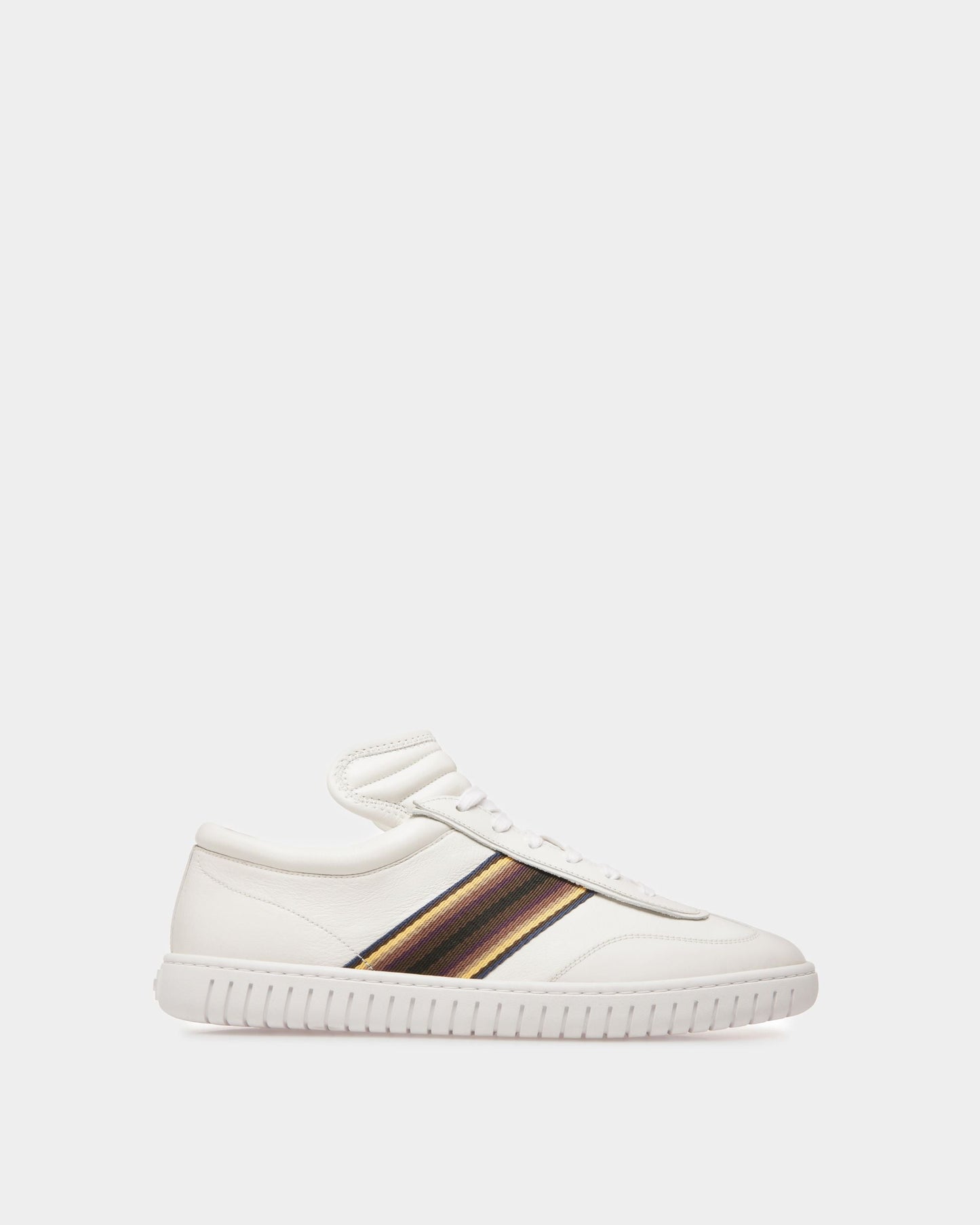 Parrel Ribbon | Men's Sneakers | White Leather | Bally | Still Life Side