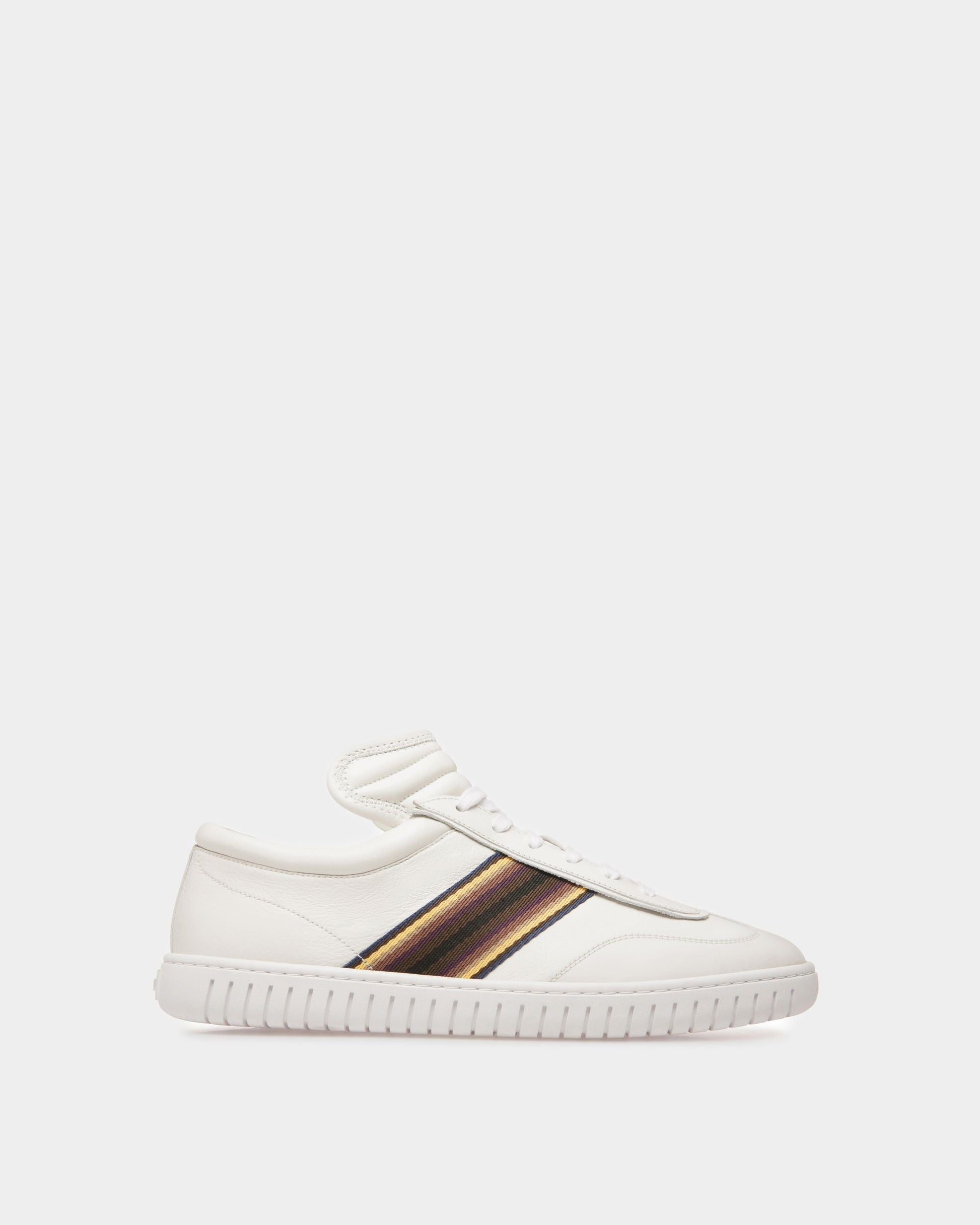 Parrel Ribbon | Men's Sneakers | White Leather | Bally | Still Life Side