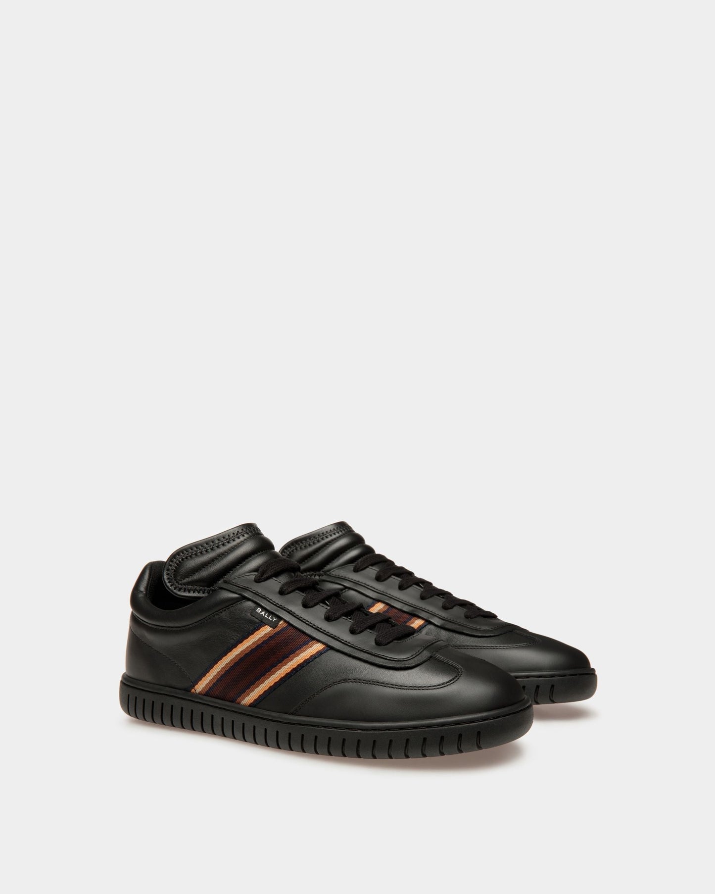 Player Sneakers In Black Leather