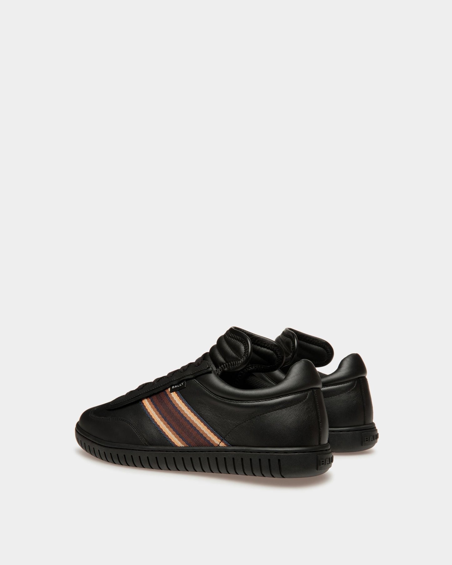 Player Sneakers In Black Leather
