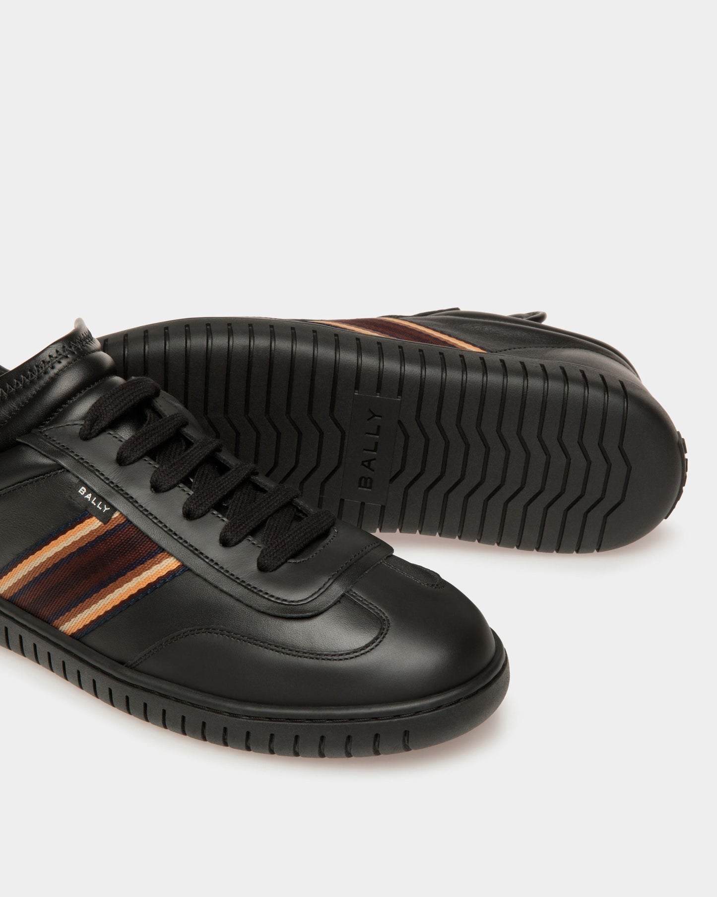 Player Sneakers In Black Leather