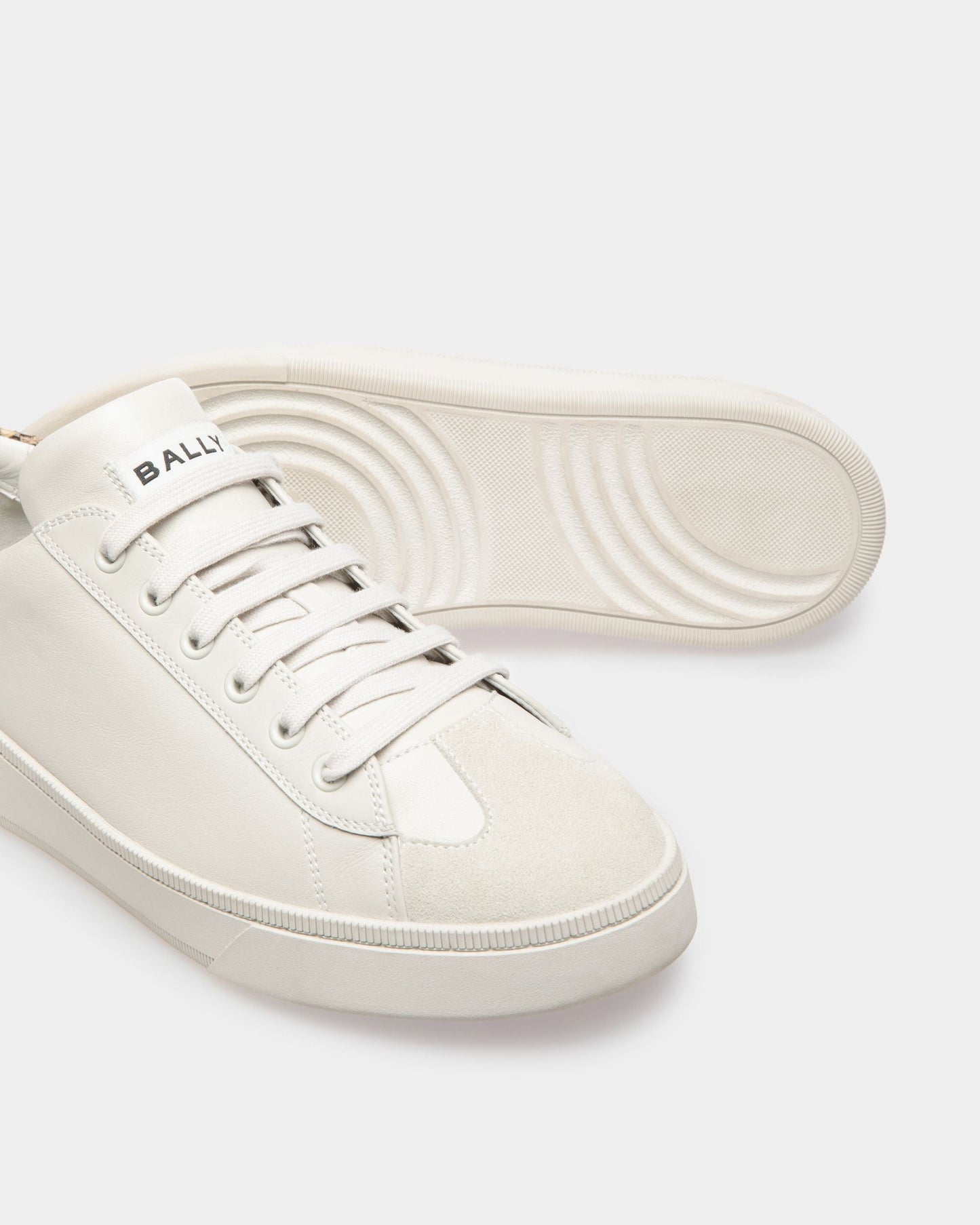 Randy | Men's Sneakers | Dusty White Leather | Bally | Still Life Below