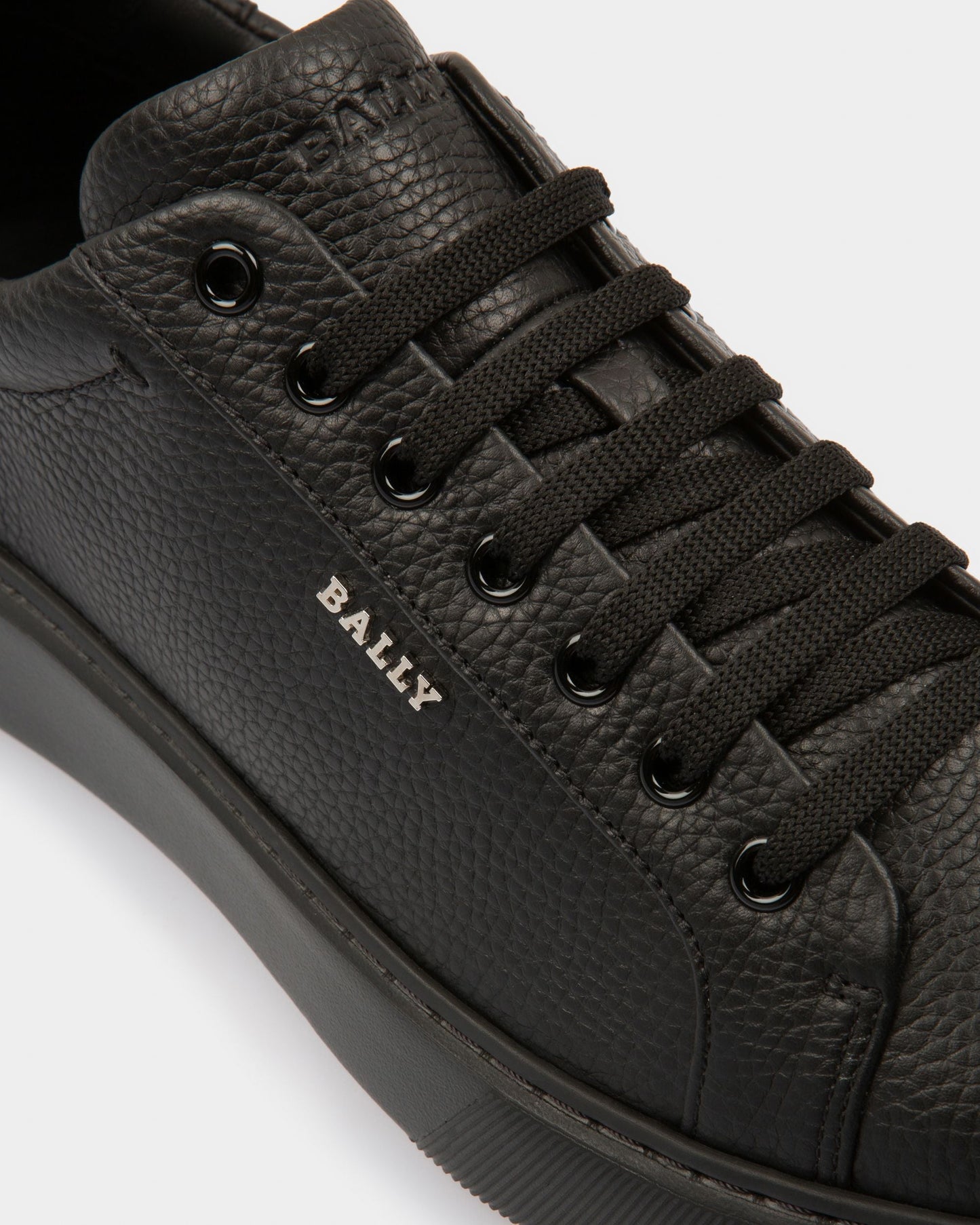 Miky Leather Sneakers In Black