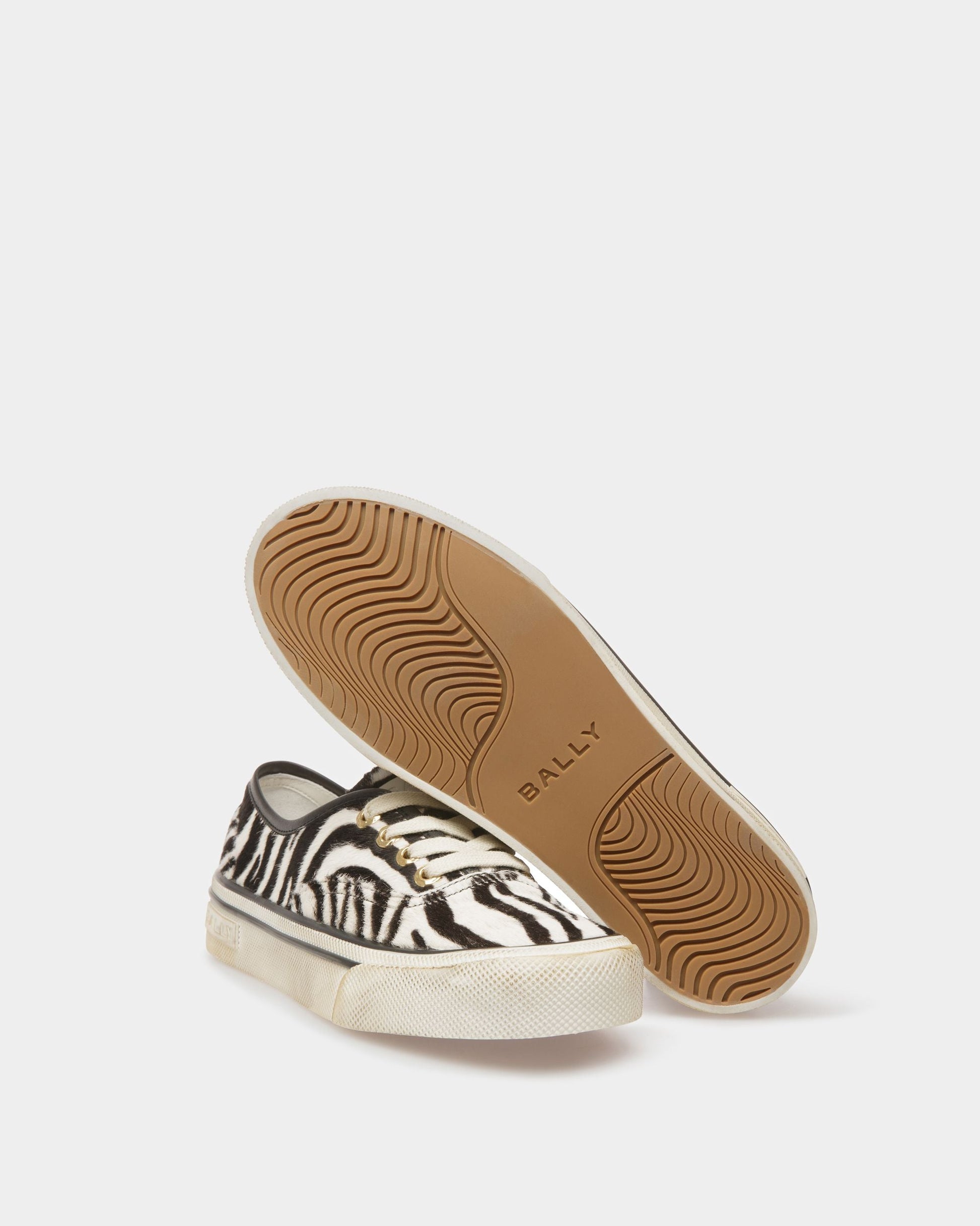 Lyder | Men's Sneakers | White And Black Leather | Bally | Still Life Below