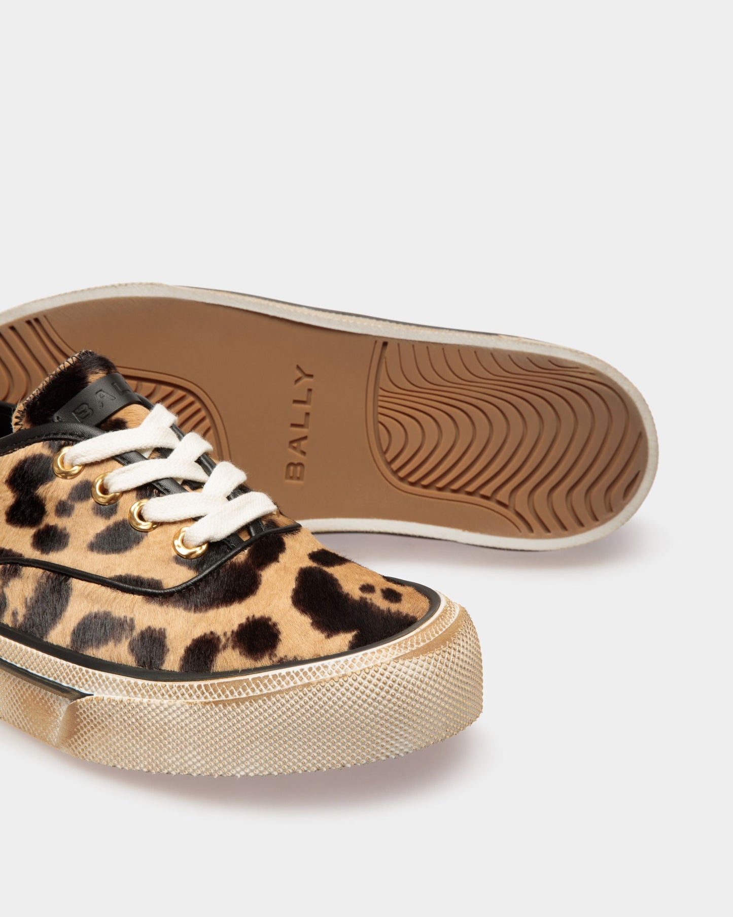 Lyder | Men's Sneakers | Brown Haircalf Leather | Bally | Still Life Below