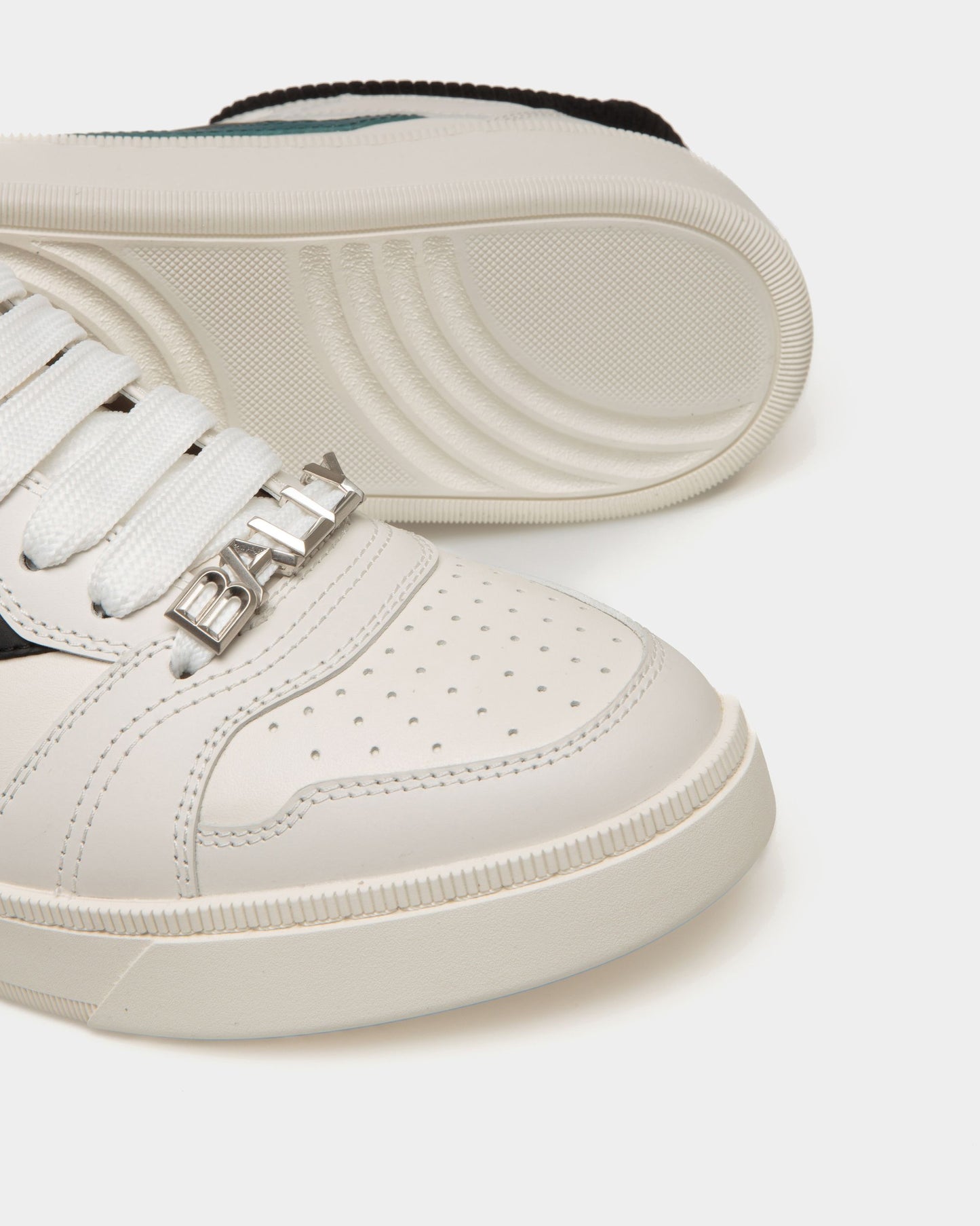 Raise | Men's Sneaker in White Leather | Bally | Still Life Below