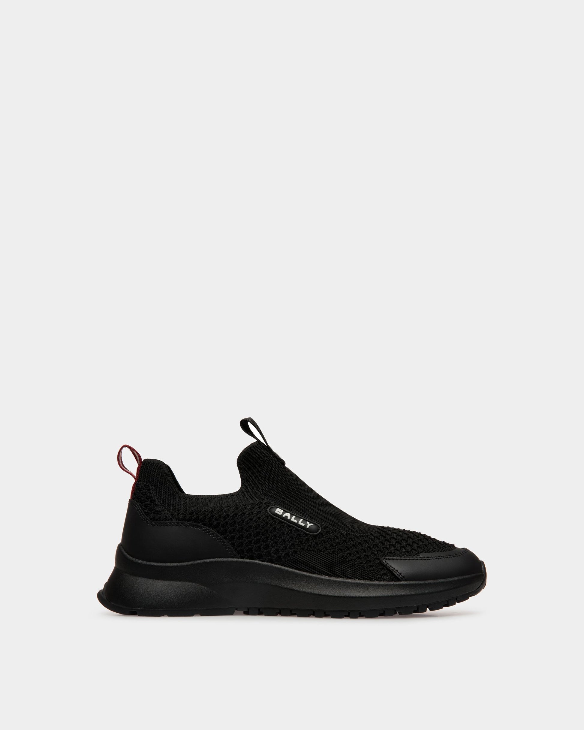 Men's Outline Sneaker in Black Nylon | Bally | Still Life Side