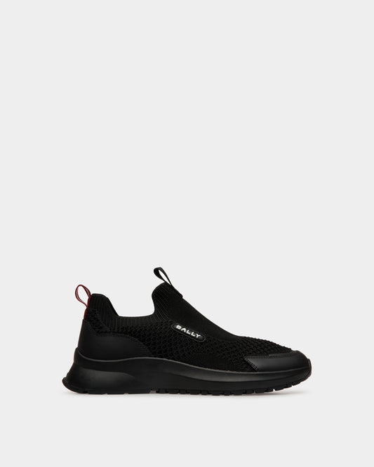 Men's Outline Sneaker in Black Nylon | Bally | Still Life Side