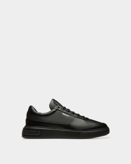 Manny Leather Sneakers In Black