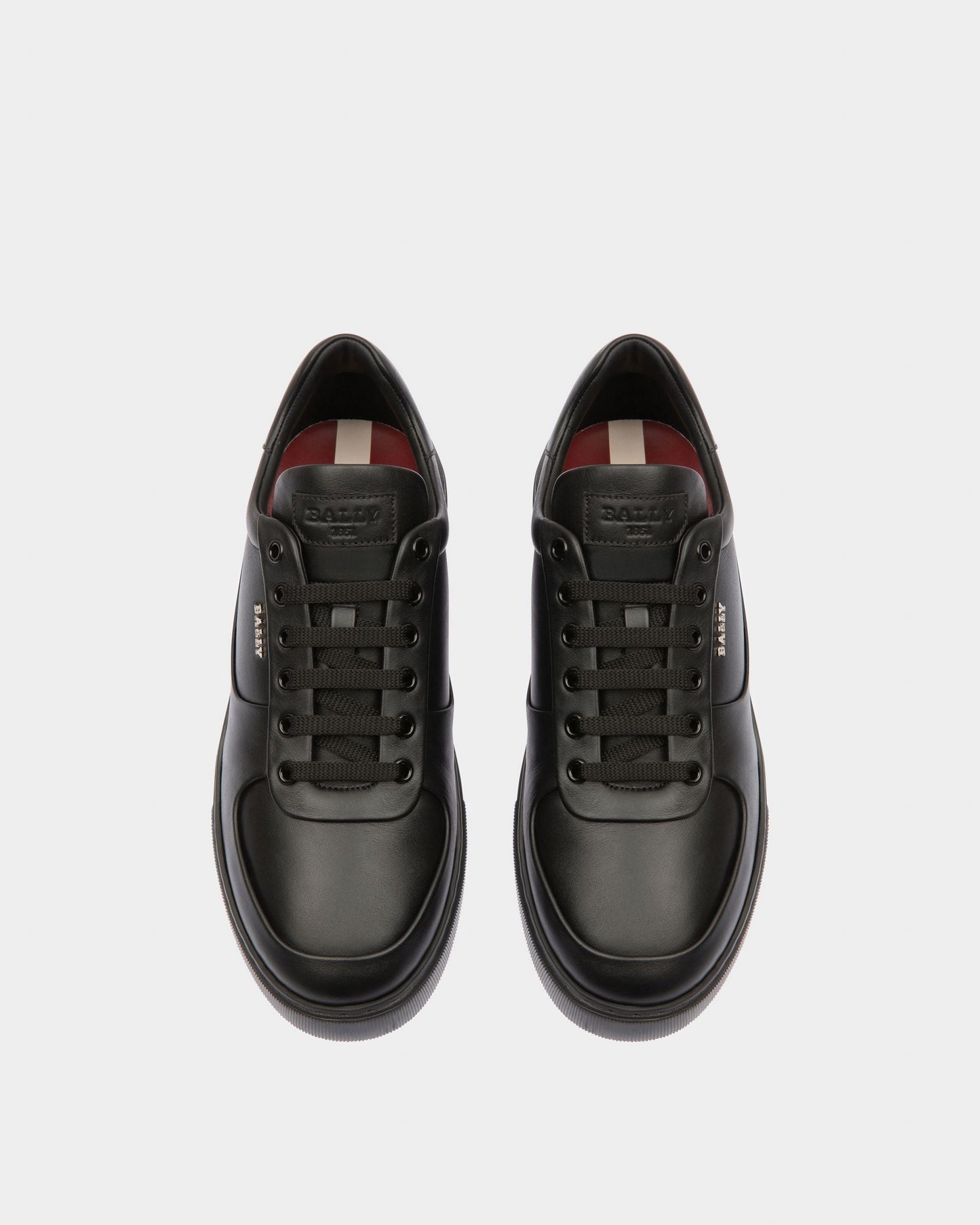 Manny Leather Sneakers In Black