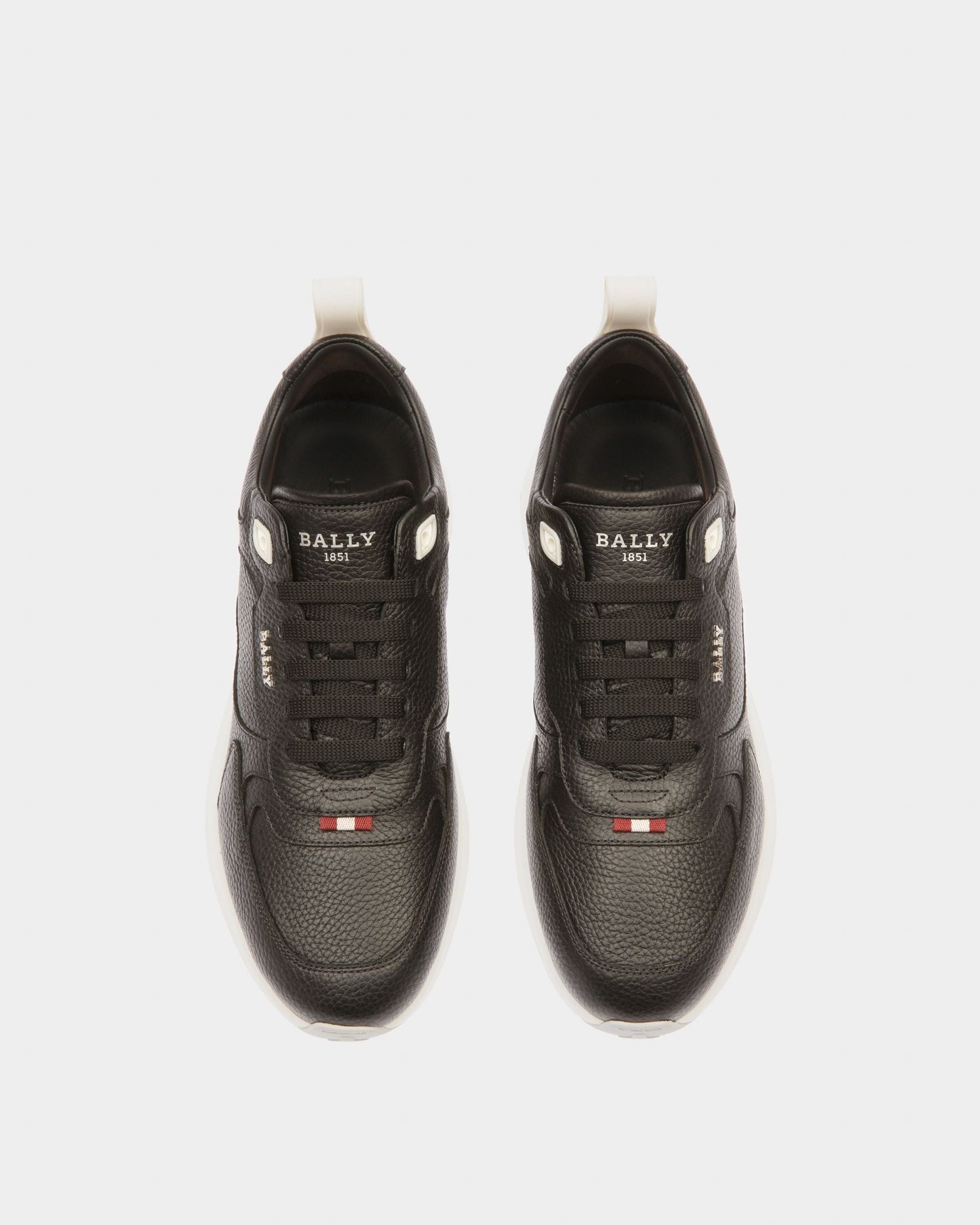 Dave Leather Sneakers In Black