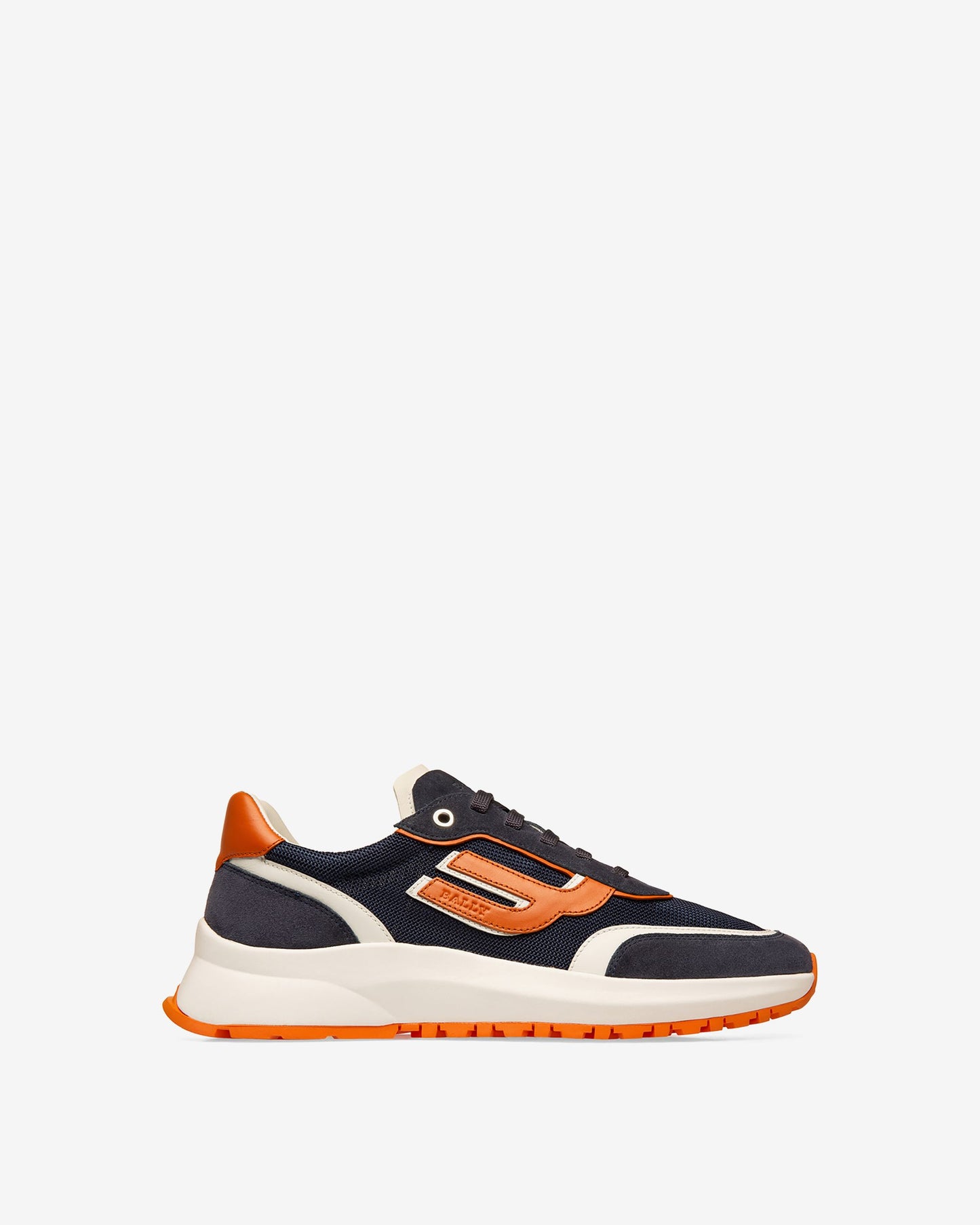 Demmy Mesh & Leather Sneakers In Navy & White