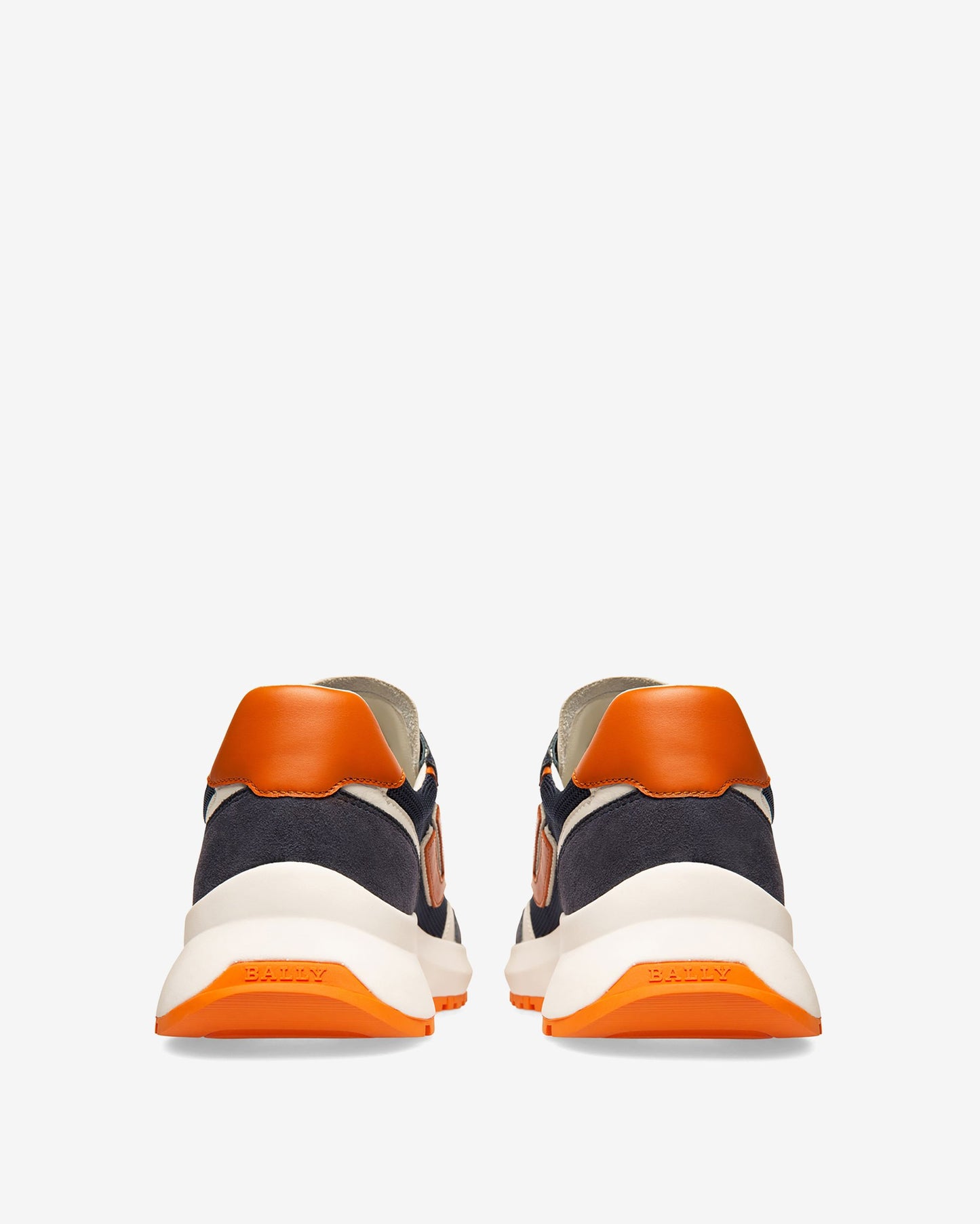 Demmy Mesh & Leather Sneakers In Navy & White