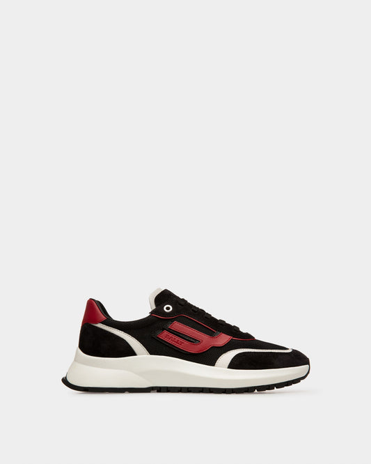 Demmy Mesh And Leather Sneakers In Black