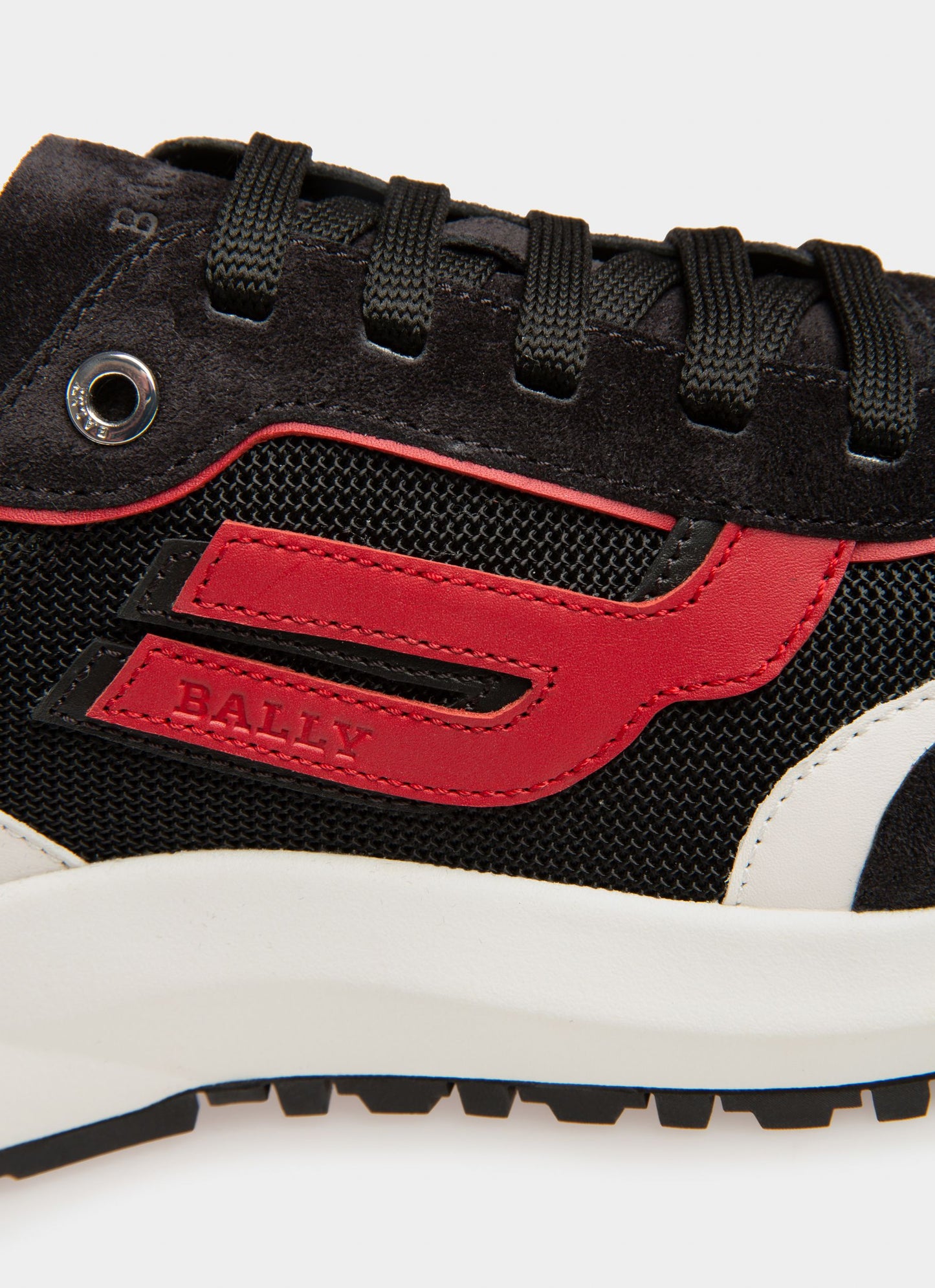 Demmy Mesh And Leather Sneakers In Black