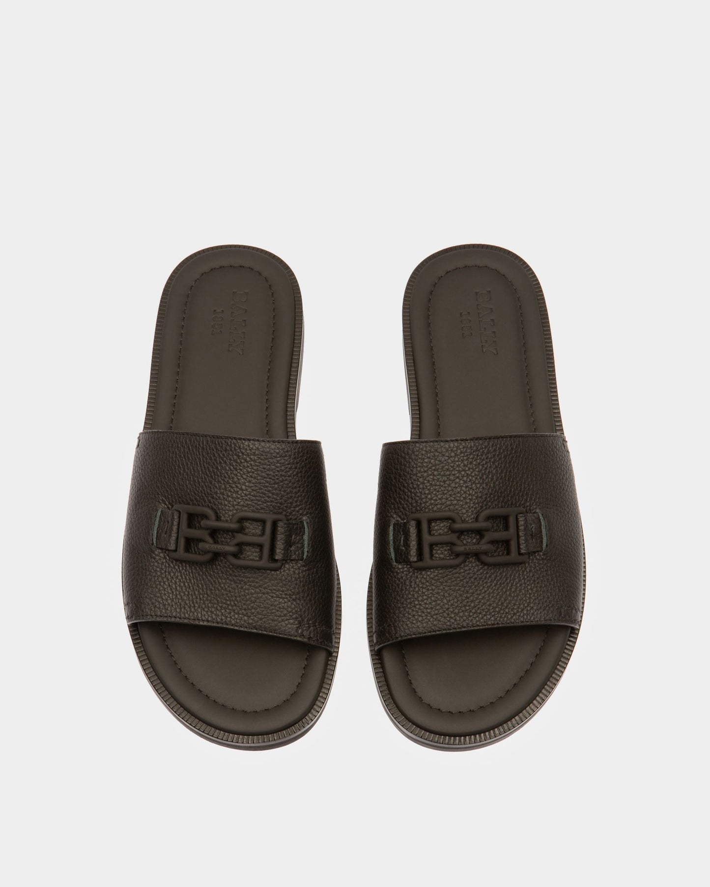 Jareth Leather Sandals In Black