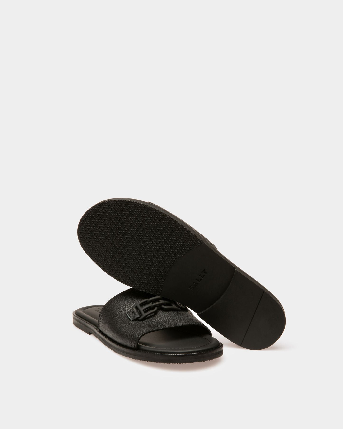 Jareth Leather Sandals In Black