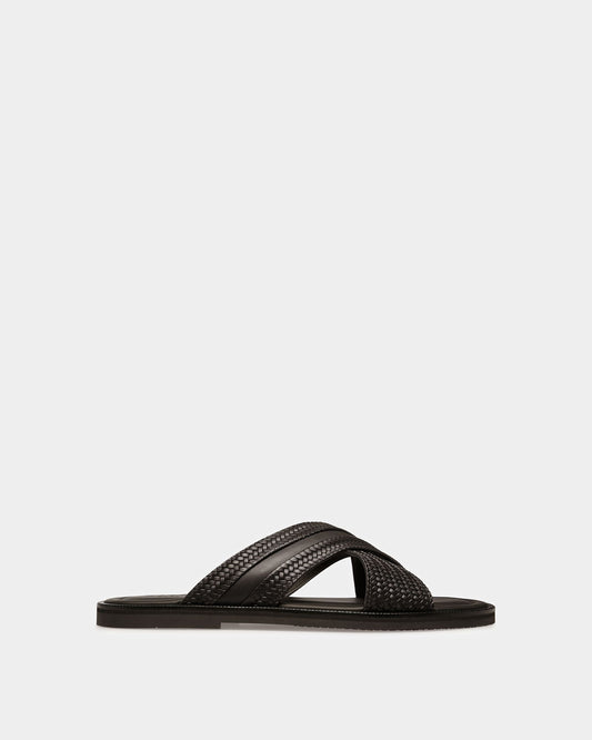 Jabil Leather Sandals In Black