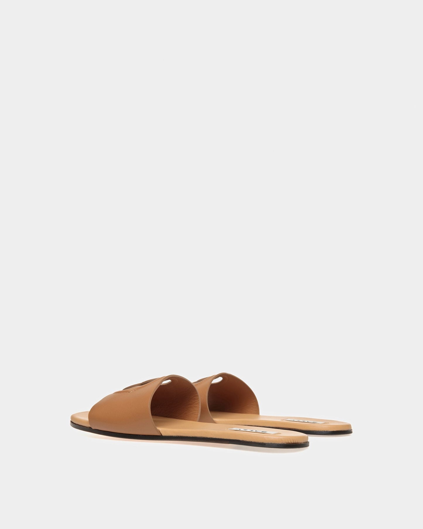Goldie | Men's Fernando Sandals | Desert Leather | Bally | Still Life 3/4 Back