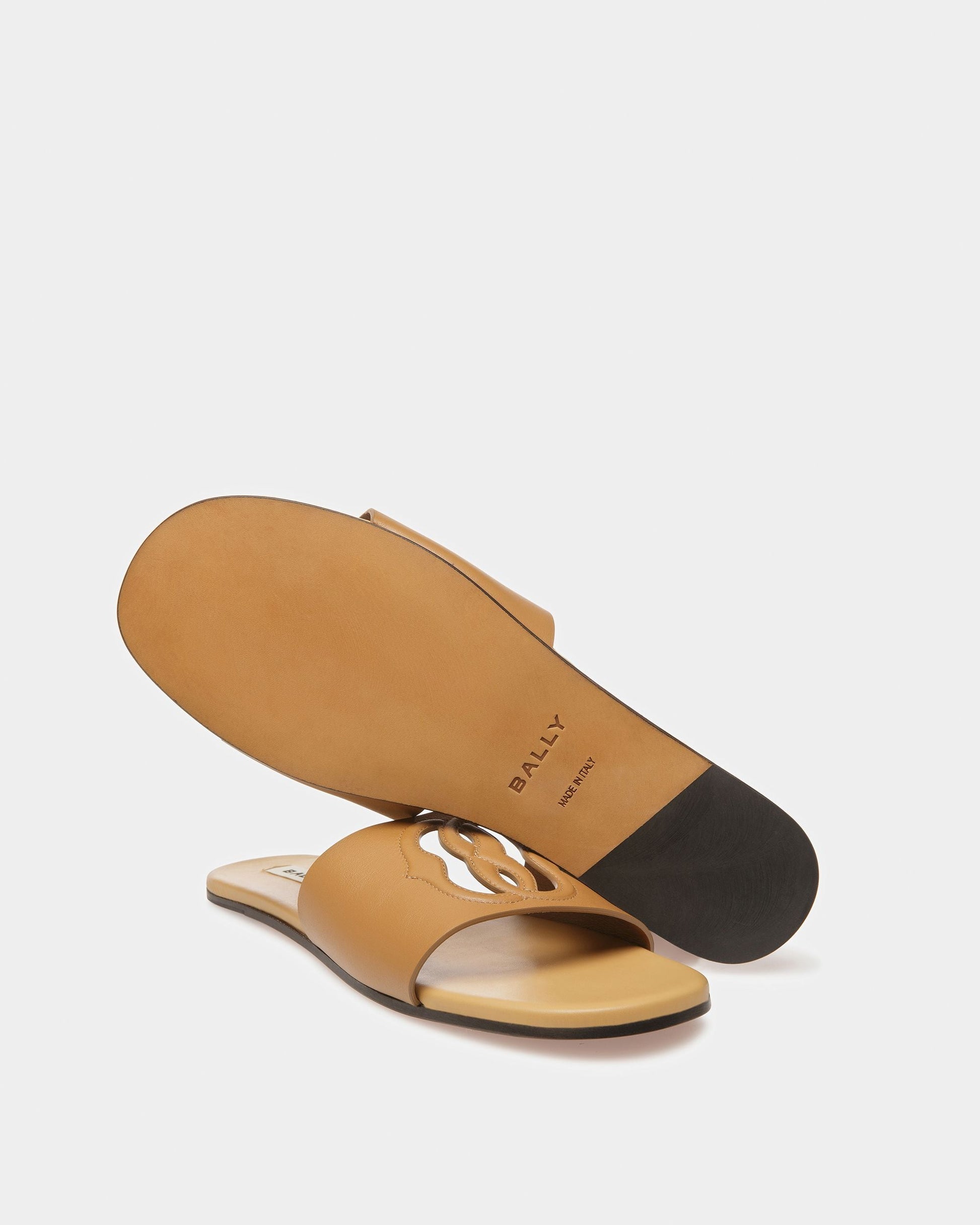 Goldie | Men's Fernando Sandals | Desert Leather | Bally | Still Life Below
