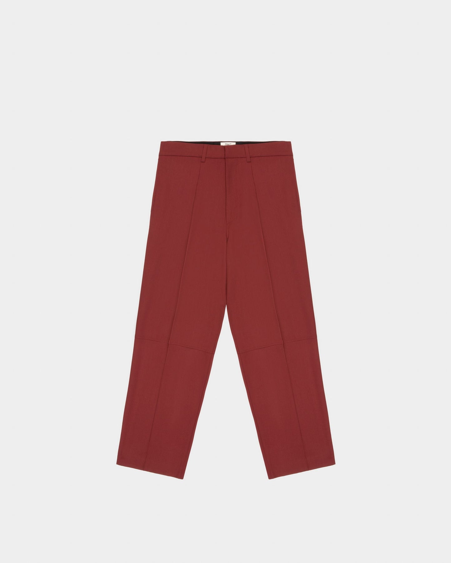 Wool Trousers In Heritage Red