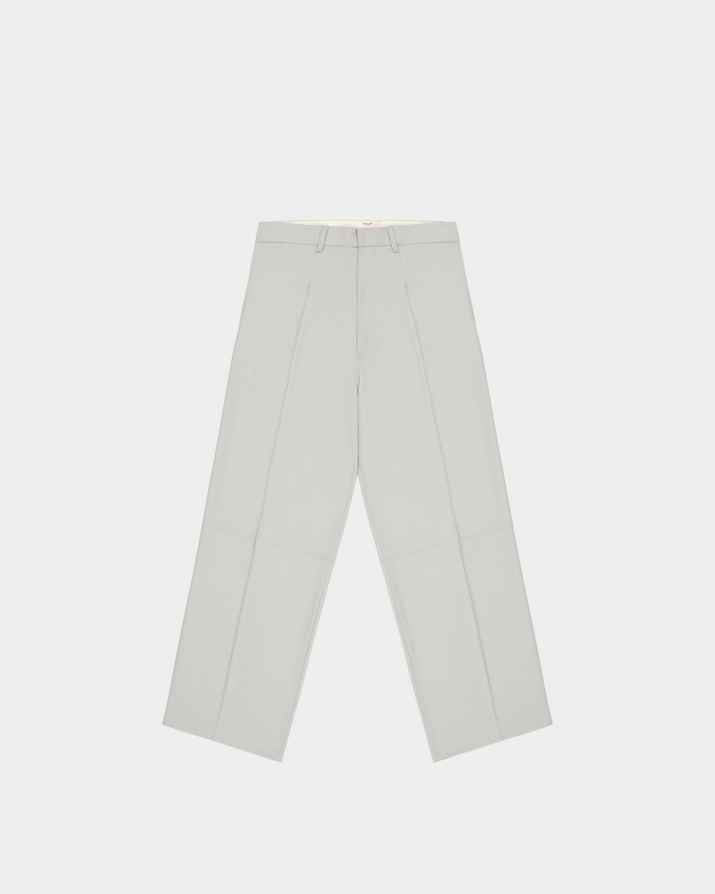 Wool Trousers In Light Blue