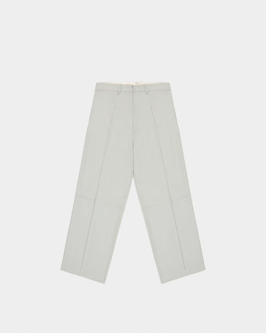 Wool Trousers In Light Blue