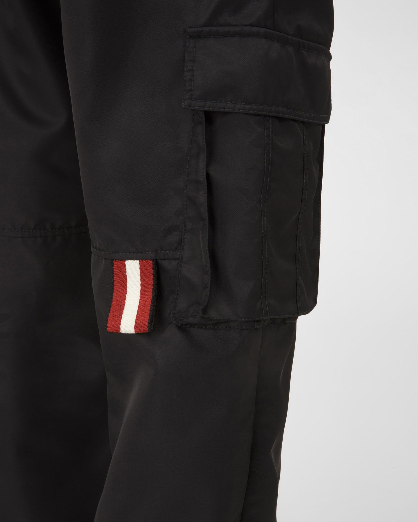 Recycled Nylon Trousers In Black