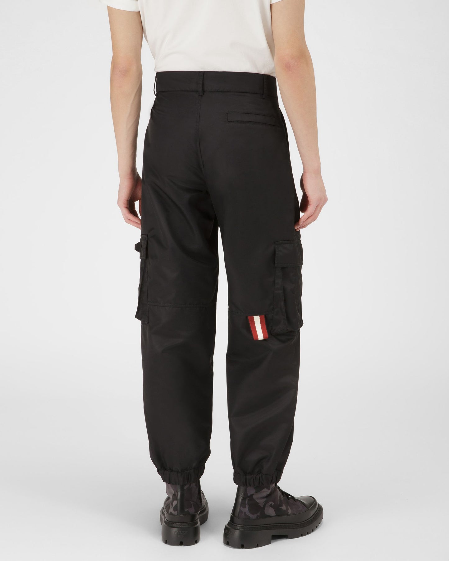 Recycled Nylon Trousers In Black