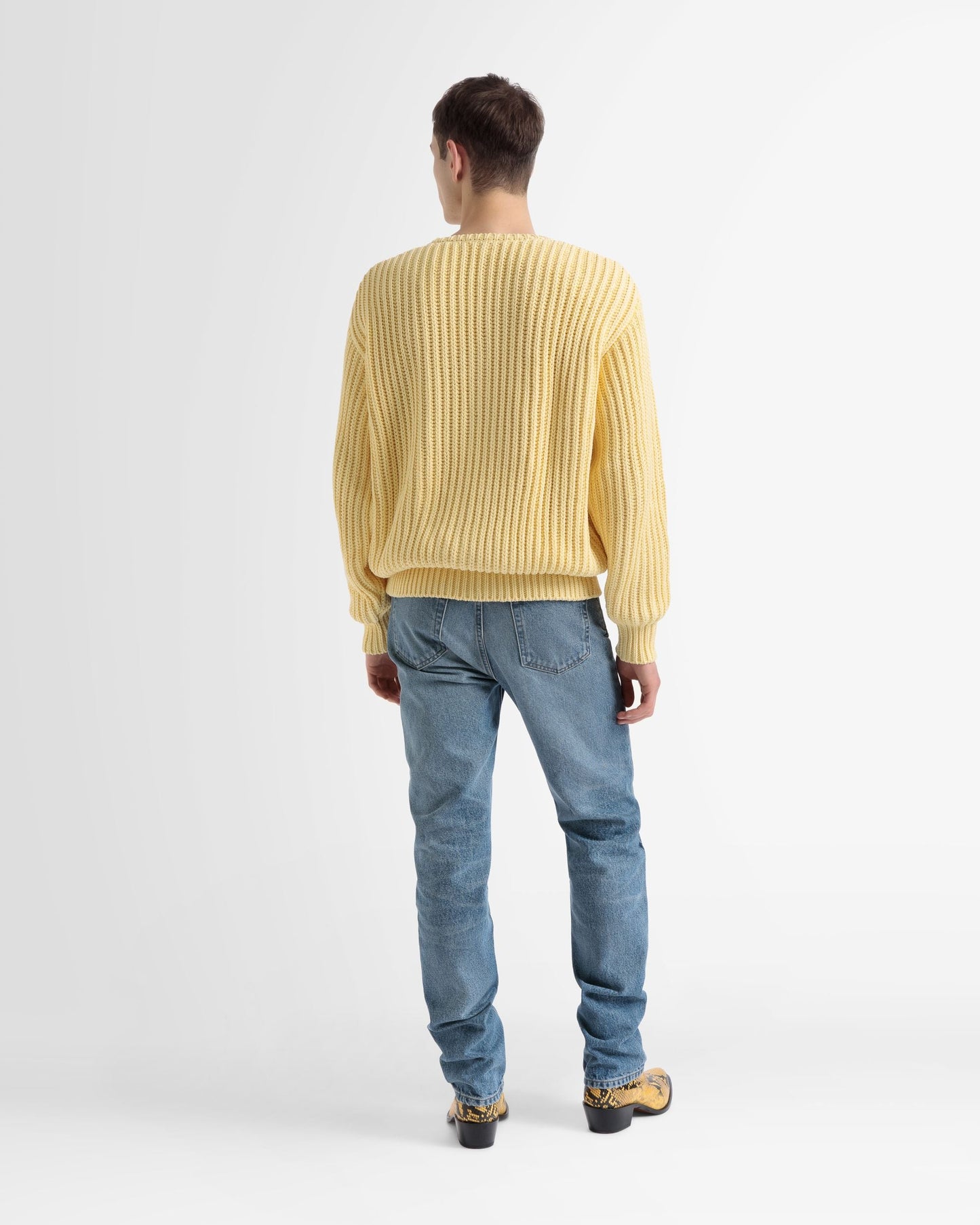 Straight Pants In Blue Denim