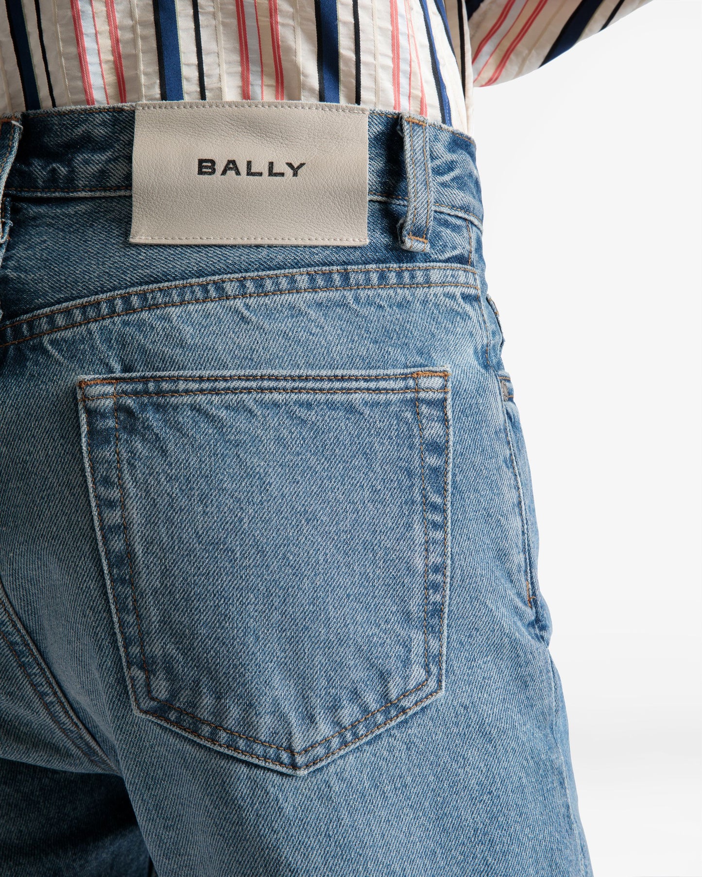 Flared Pants In Blue Denim
