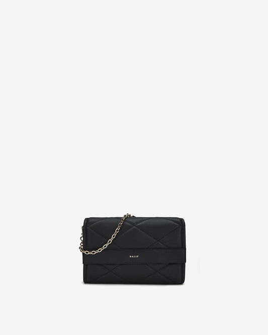 Crossbody Bag in Black Leather