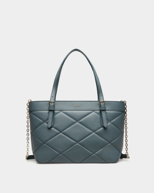 Tote in Grey Leather