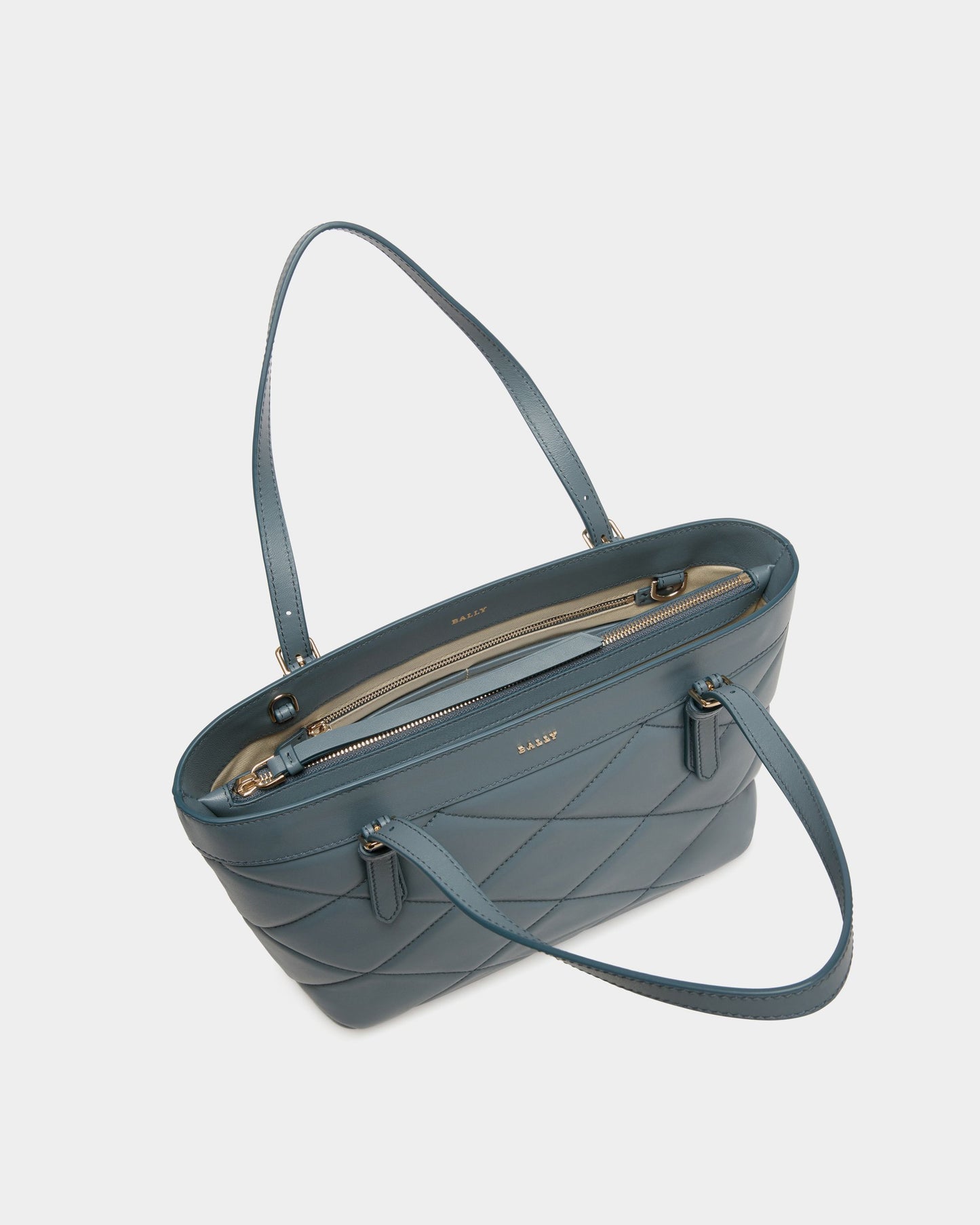 Tote in Grey Leather
