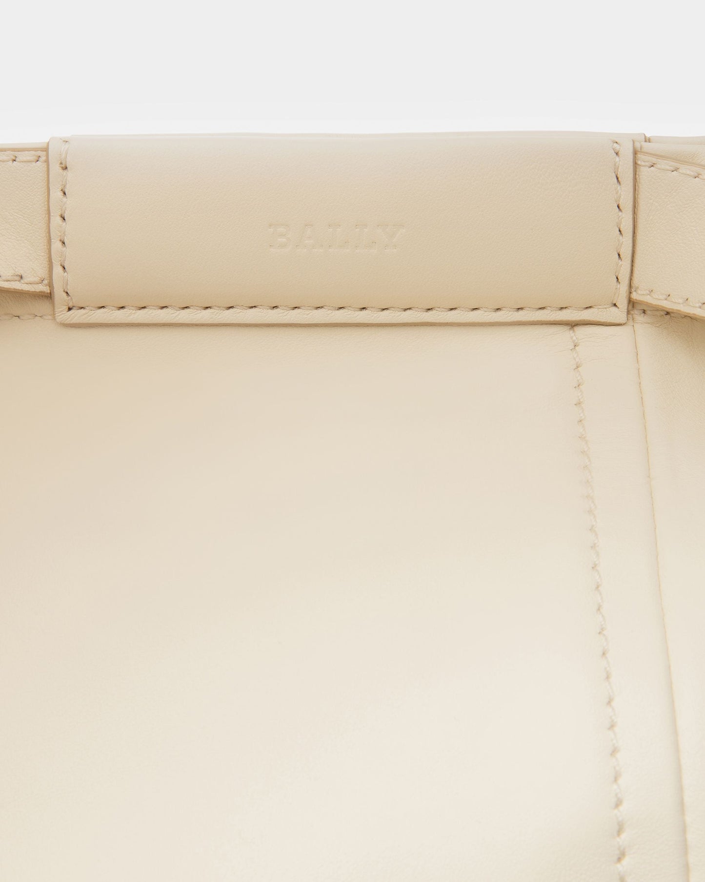 Billboard Leather Tote In Beige